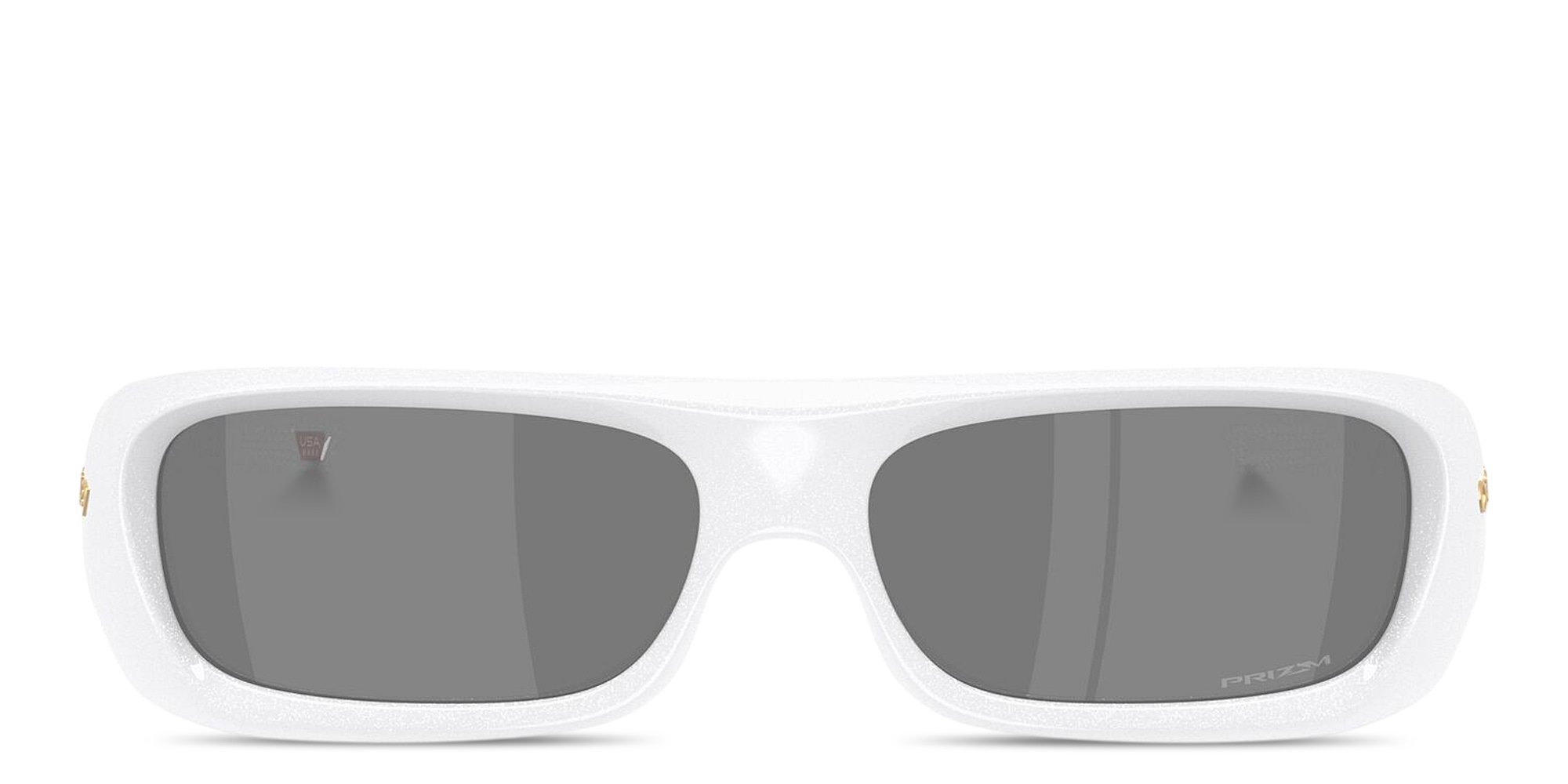 Shop Oakley Permian Unisex Rectangle Sunglasses in White online.