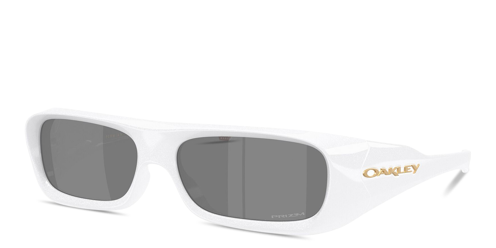 Shop Oakley Permian Unisex Rectangle Sunglasses in White online.