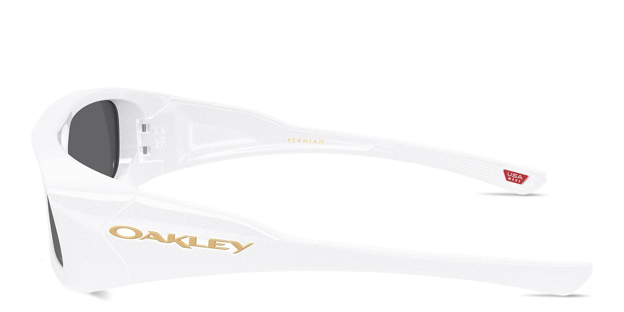 Shop Oakley Permian Unisex Rectangle Sunglasses in White online.
