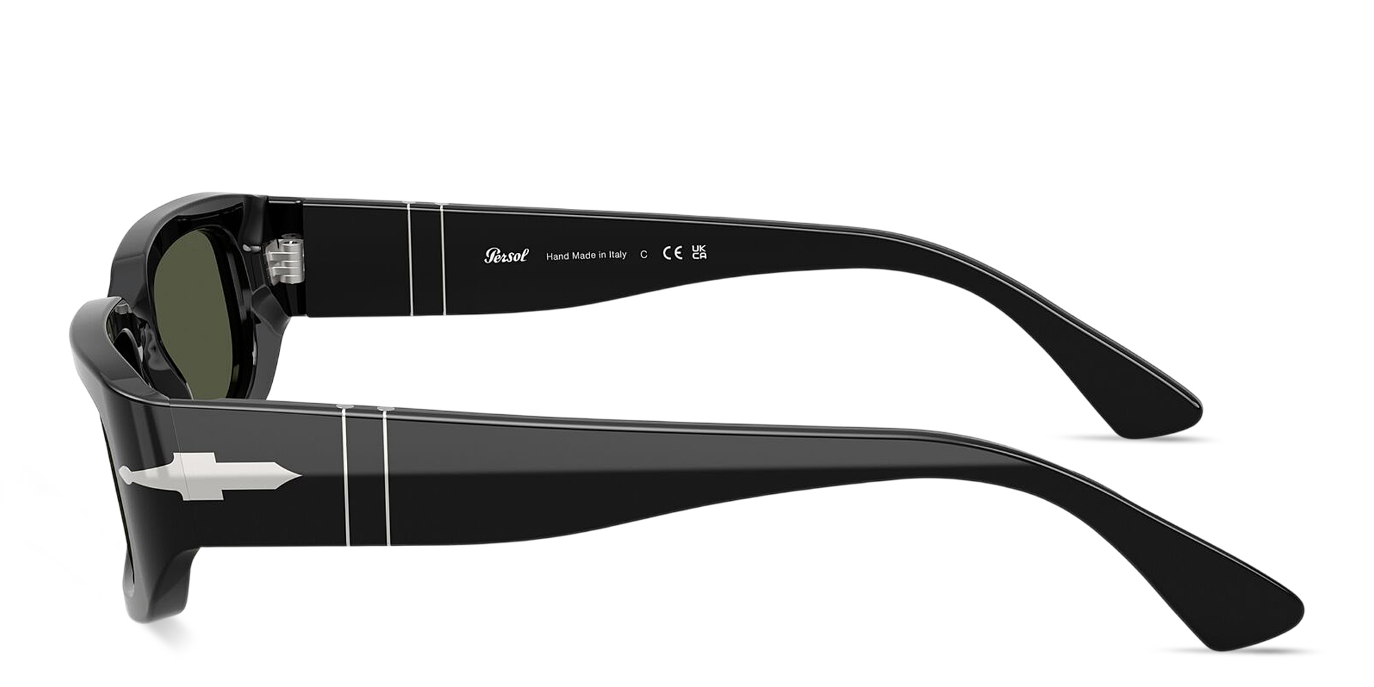 Shop PERSOL Mel Unisex Pillow Sunglasses in Black online.