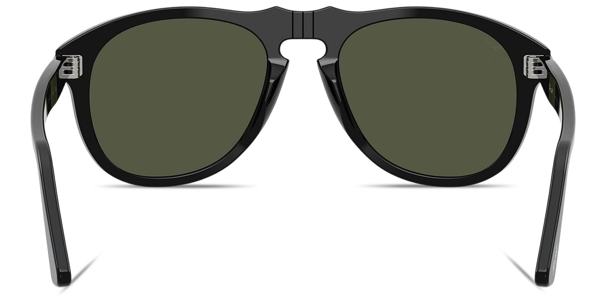 Shop PERSOL Arrow Unisex Pilot Sunglasses in Black online.