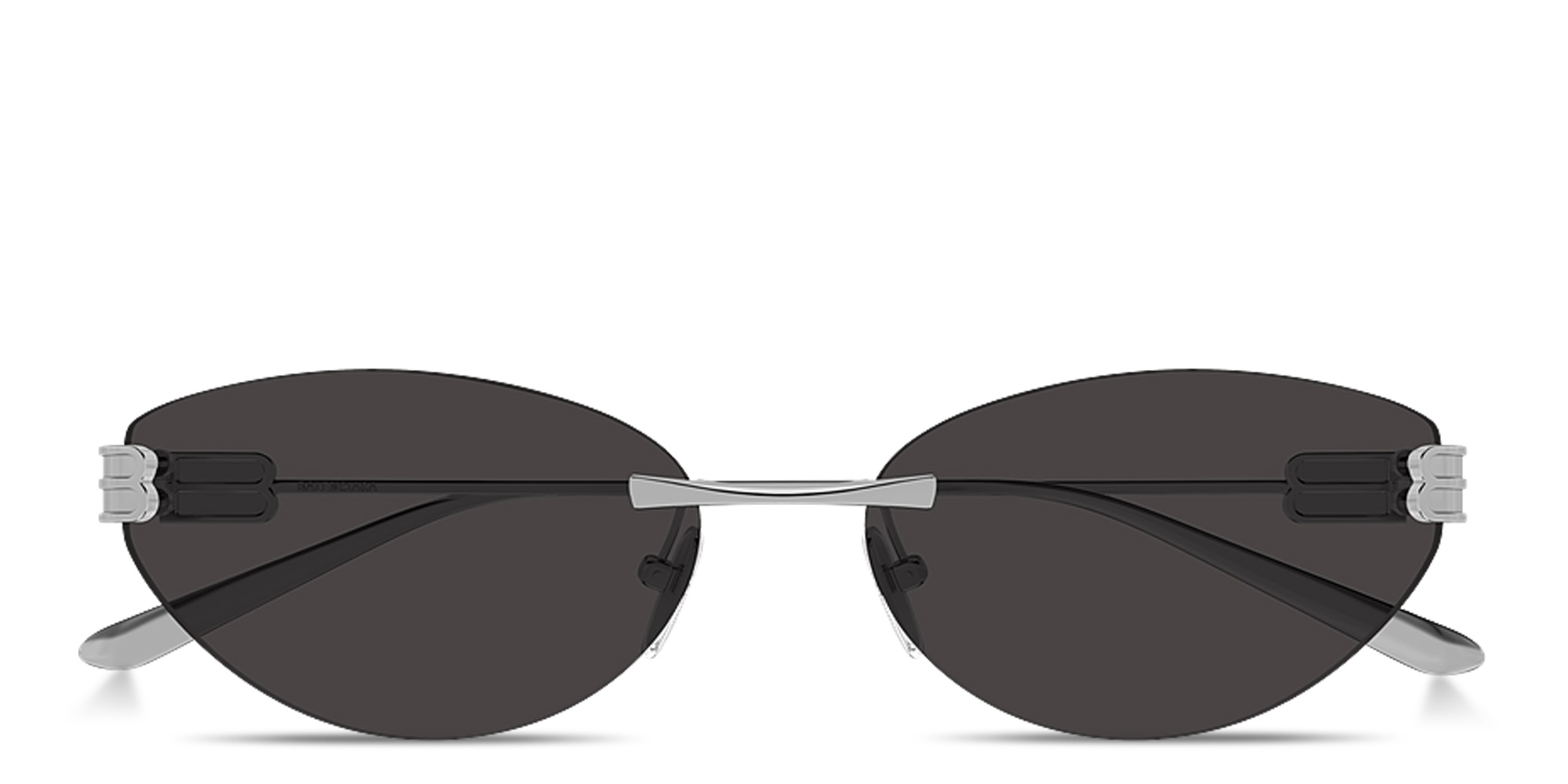 تسوق نظارات شمسية جوسيب طراز كات آي بدون إطار بالينسياغا بلون روثينيوم فاتح لامع أونلاين.