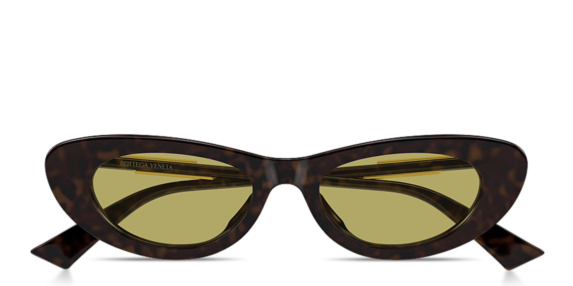 Shop BOTTEGA VENETA Snap Cat-Eye Sunglasses in Dark Havana online.