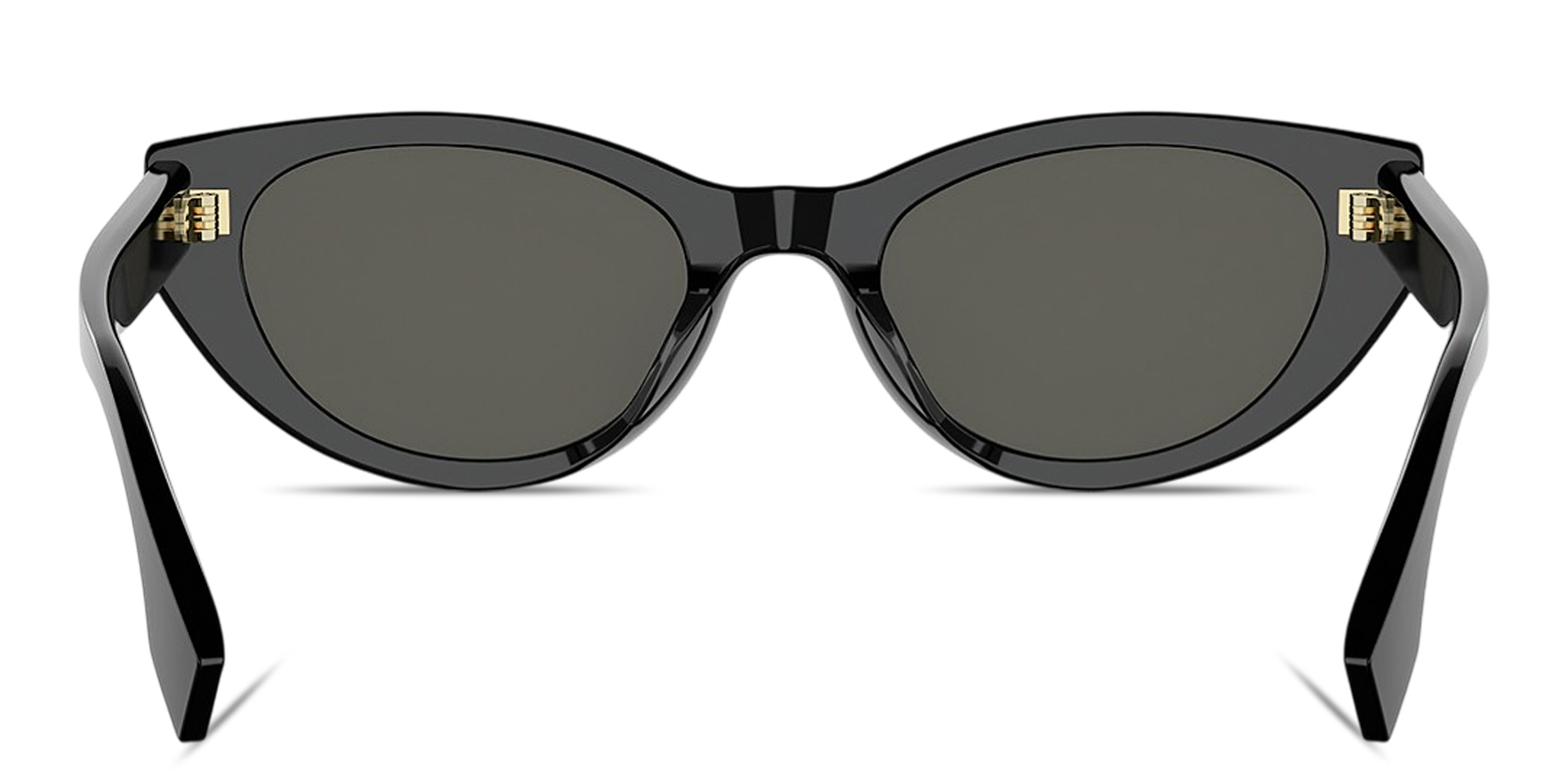 Shop FENDI Lettering Oval Sunglasses in Black online.