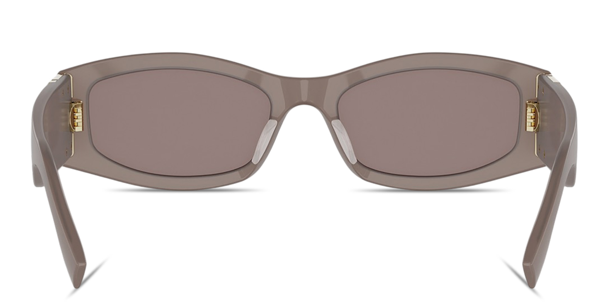 Shop FENDI Forever Fendi Rectangle Sunglasses in Shiny Opaline Brown online.