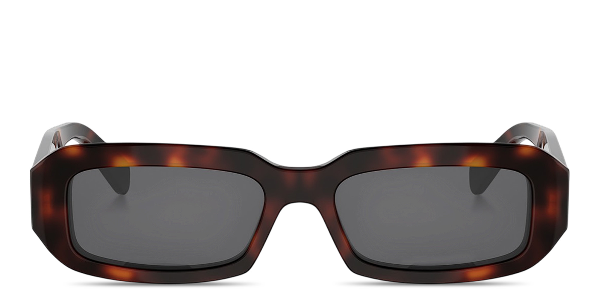 Shop CELINE Triomphe Rectangle Sunglasses in Dark Havana online.