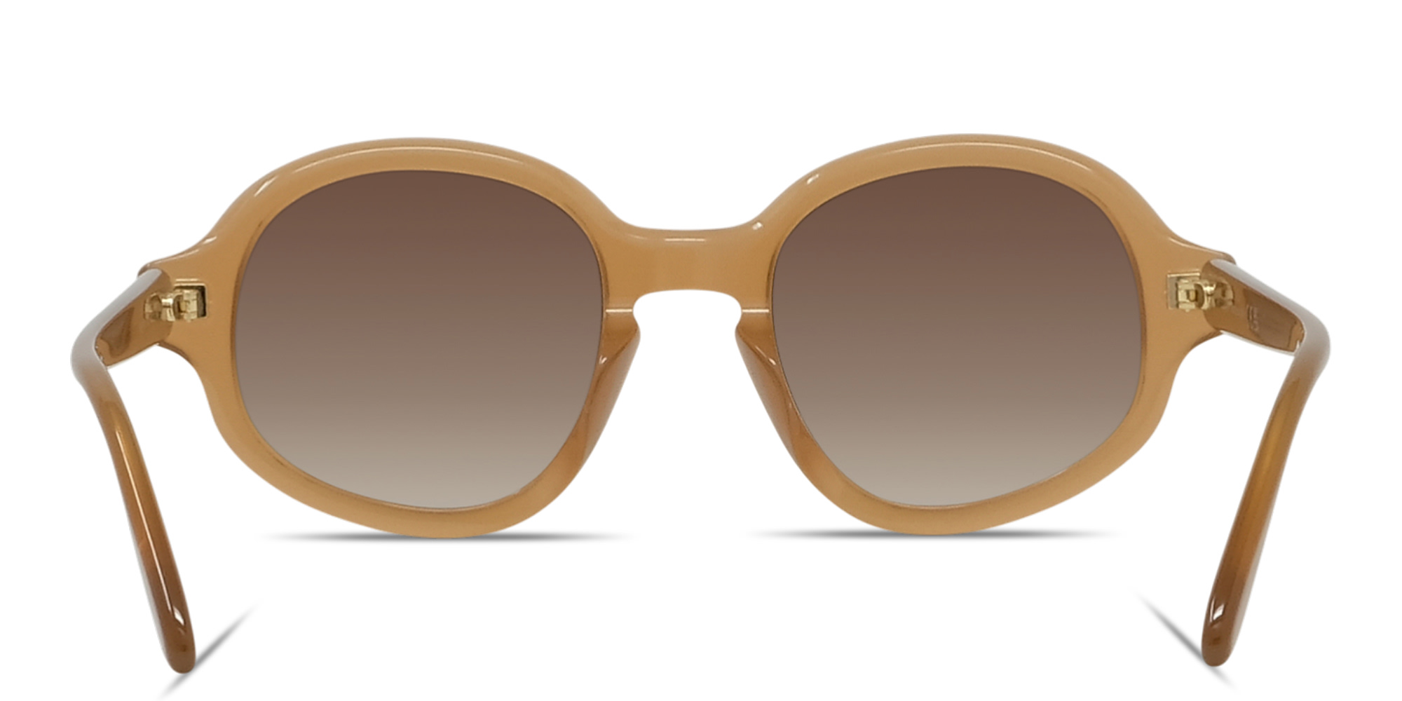 Shop LOEWE Slim Round Sunglasses in Opaline caramel online.
