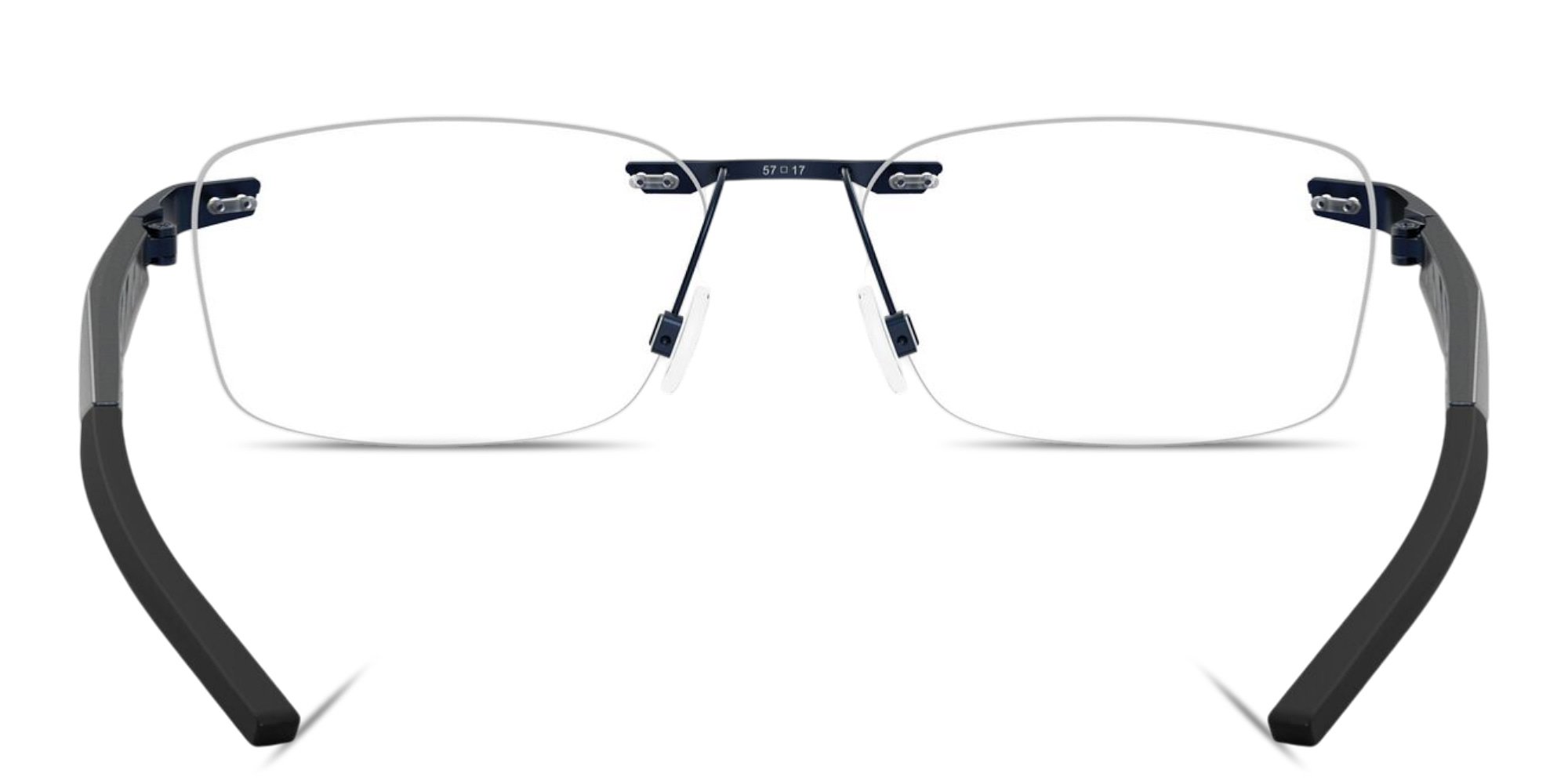 Shop Oakley Steakhouse 1.0 Unisex Wide Rimless Rectangle Eyeglasses in Matte Midnight online.