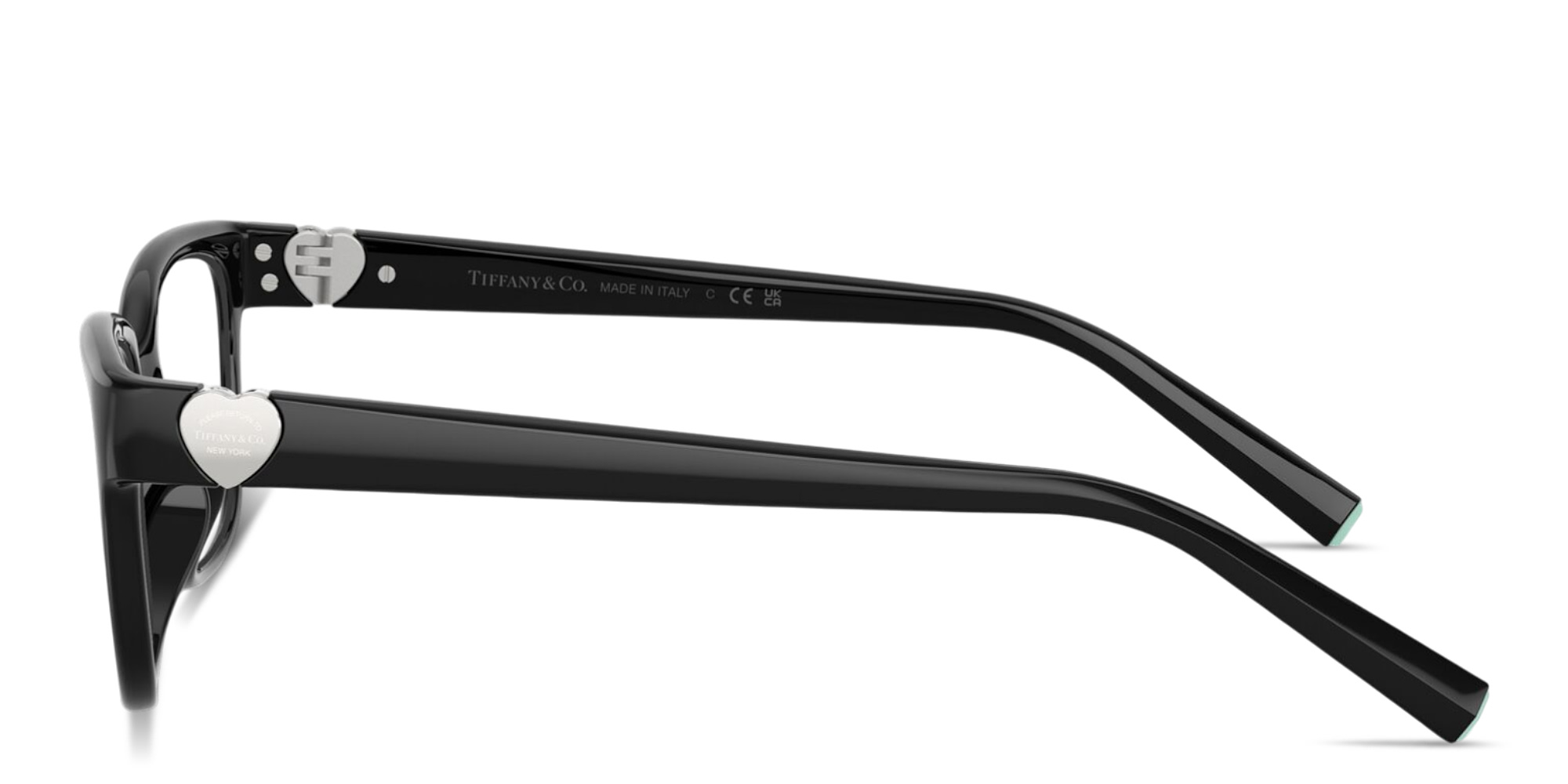 Shop TIFFANY Return To Tiffany Pillow Eyeglasses in Black online.
