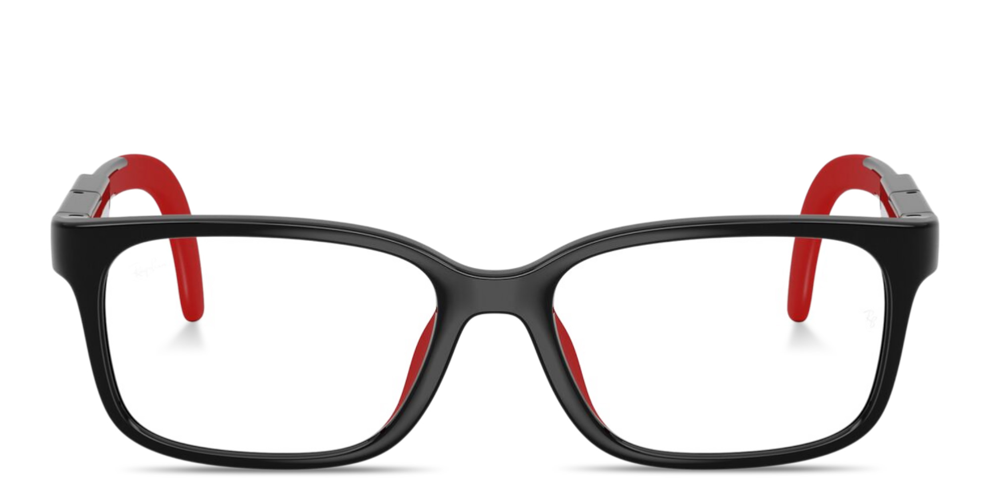 Shop Ray-Ban Optics Kids Panthos Eyeglasses in Black & Red online.