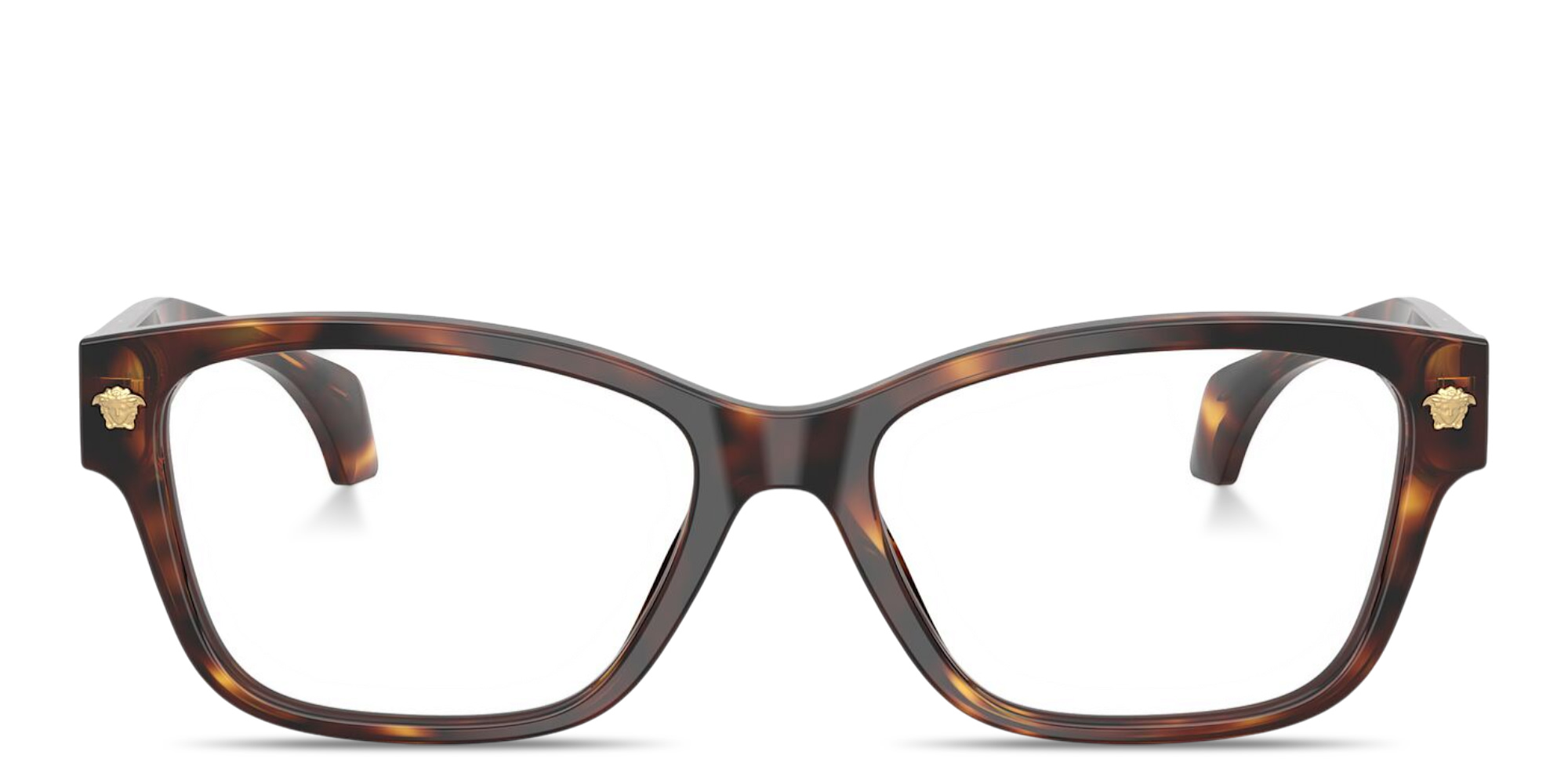 Shop VERSACE Medusa Cat-Eye Eyeglasses in Havana online.