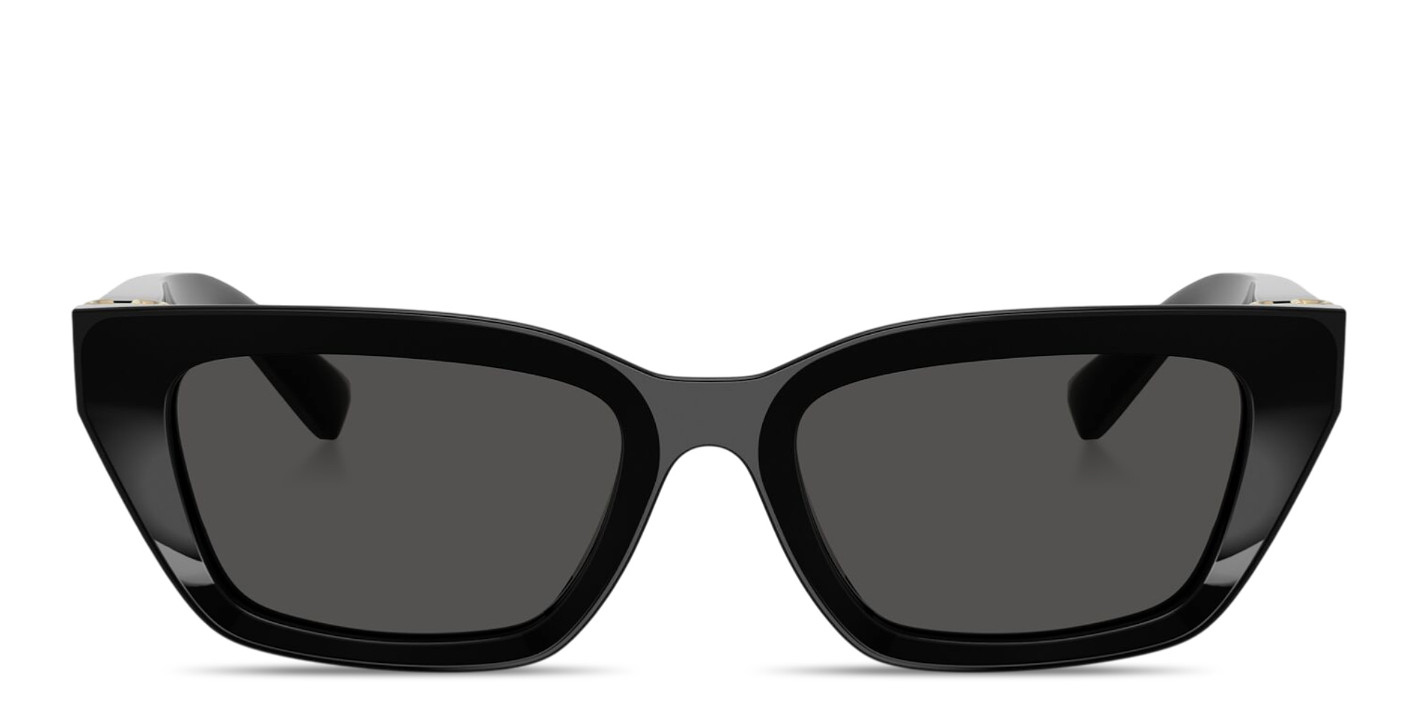 Shop Dolce & Gabbana Logo Signature Cat-Eye Sunglasses in Black online.