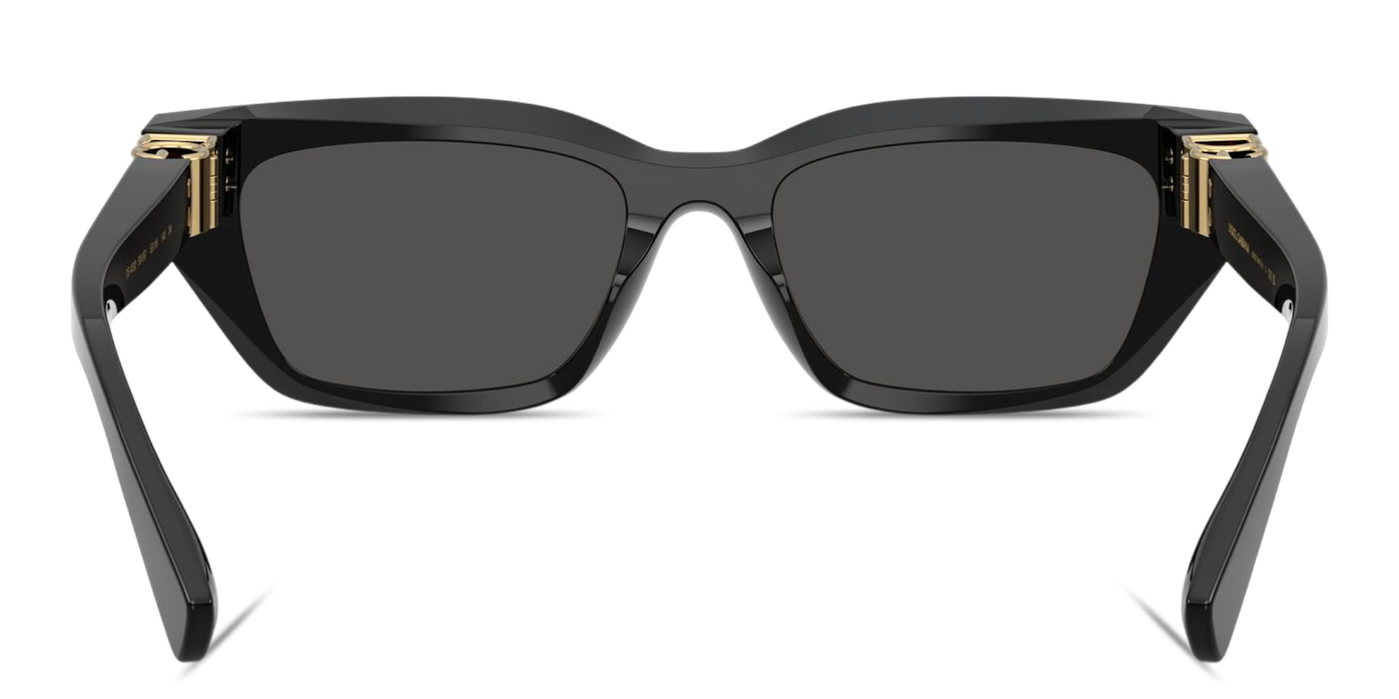 Shop Dolce & Gabbana Logo Signature Cat-Eye Sunglasses in Black online.