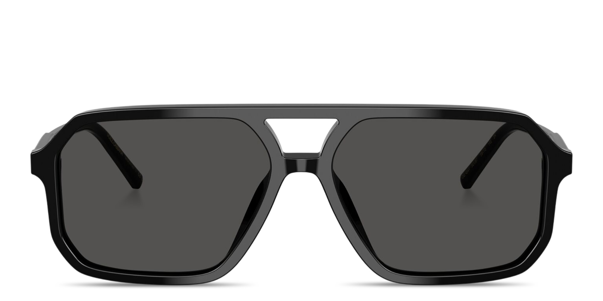 Shop Dolce & Gabbana Logo Signature Unisex Pilot Sunglasses in Black online.