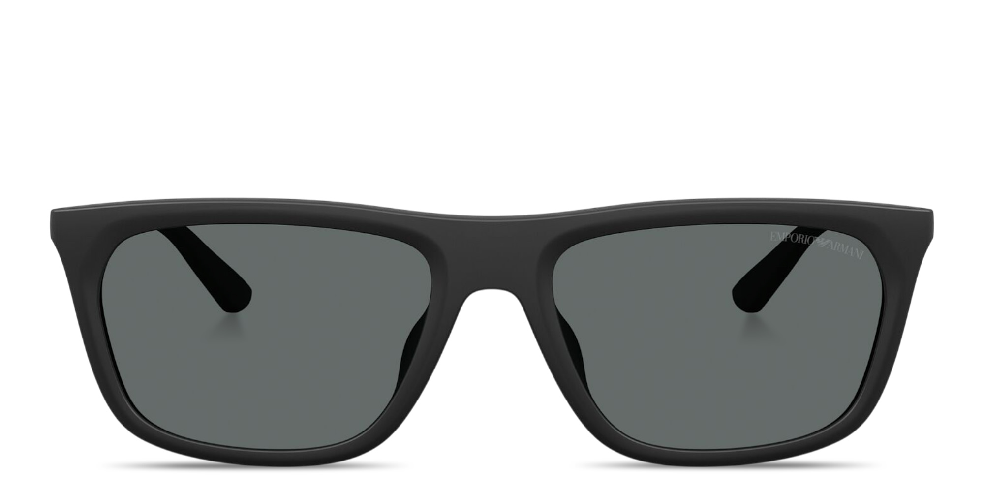 Shop Emporio Armani Eagle Logo Pillow Sunglasses in Black online.