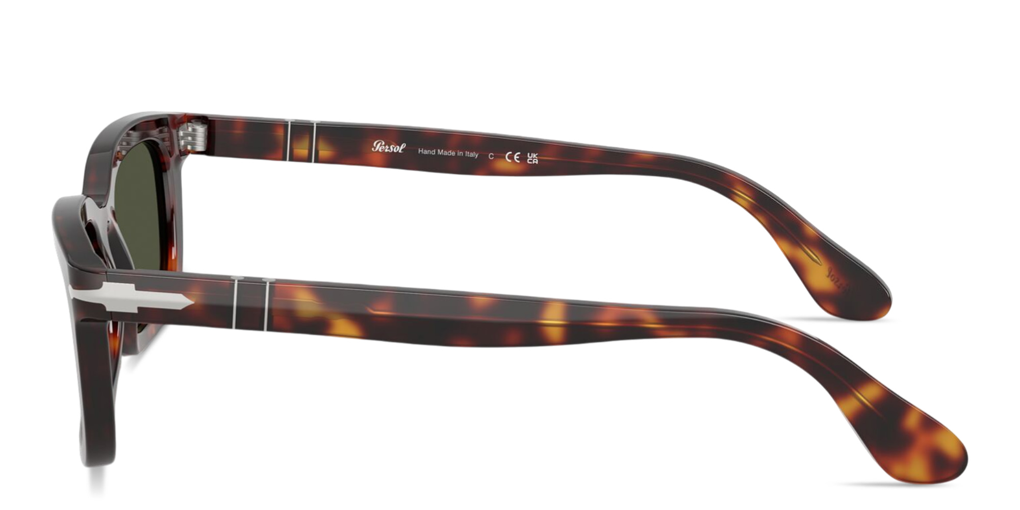 Shop PERSOL Arrow Unisex Rectangle Sunglasses in Havana online.