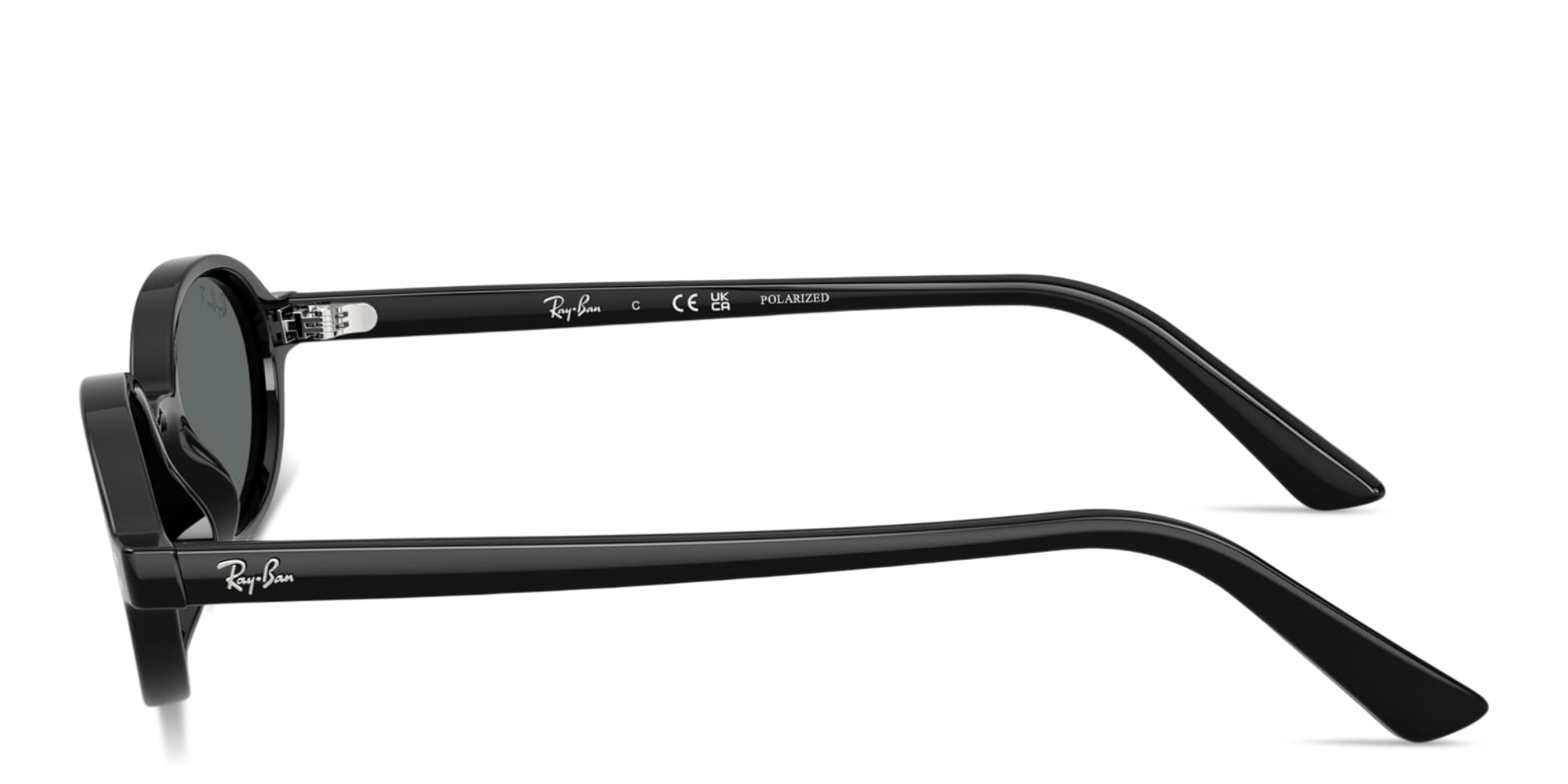 Shop Ray-Ban Khal Unisex Oval Sunglasses in Black online.