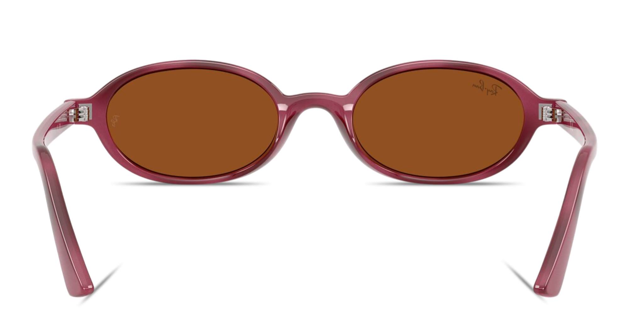 Shop Ray-Ban Khal Unisex Oval Sunglasses in Violet Havana online.