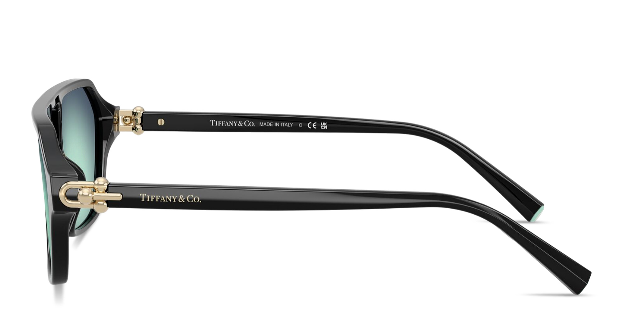 Shop TIFFANY Tiffany HardWear Square Sunglasses in Black online.