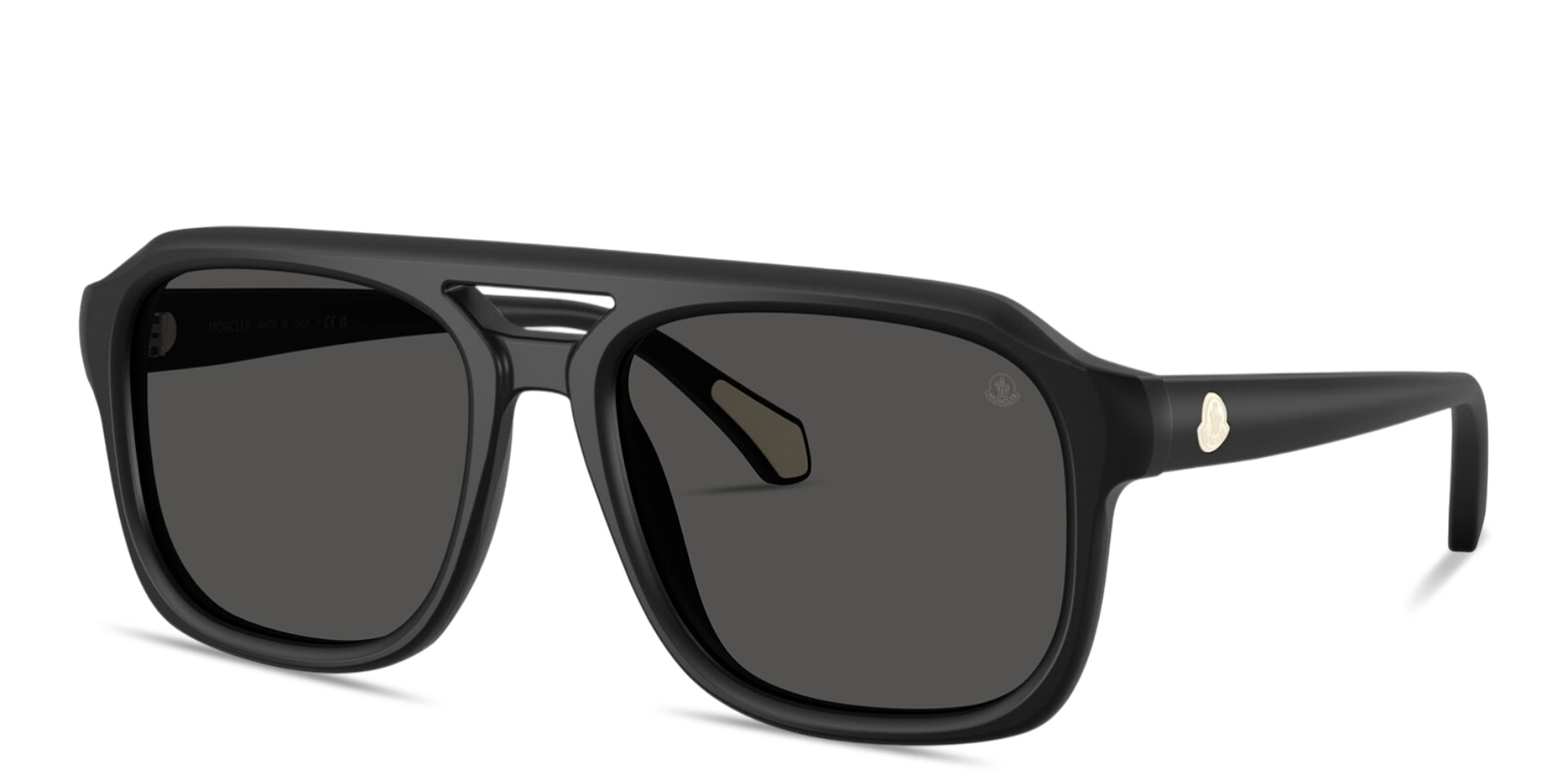 Shop Moncler Vantos Unisex Pillow Sunglasses in Matte Black online.