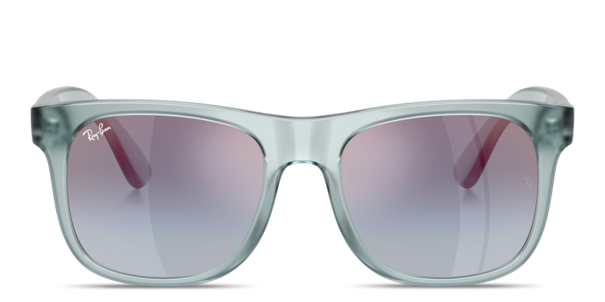 تسوق نظارات شمسية جاستن بإطار مربّع للأطفال راي بان جونيور بلون أزرق شفاف أونلاين.