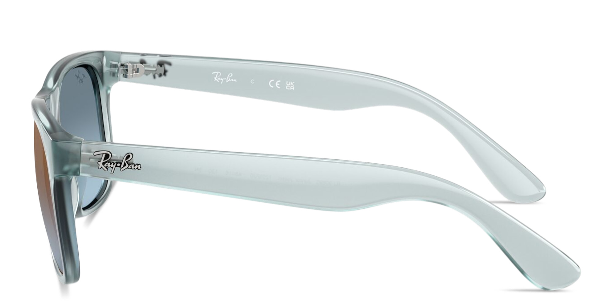 تسوق نظارات شمسية جاستن بإطار مربّع للأطفال راي بان جونيور بلون أزرق شفاف أونلاين.