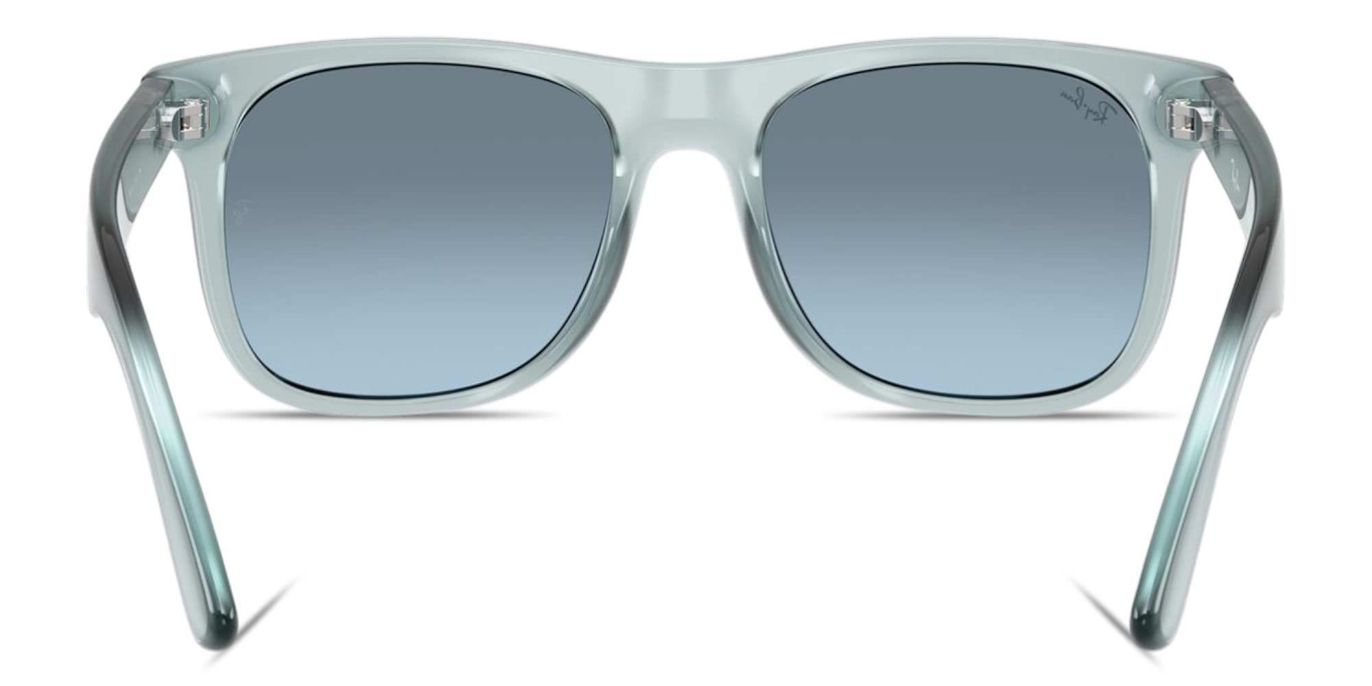 تسوق نظارات شمسية جاستن بإطار مربّع للأطفال راي بان جونيور بلون أزرق شفاف أونلاين.