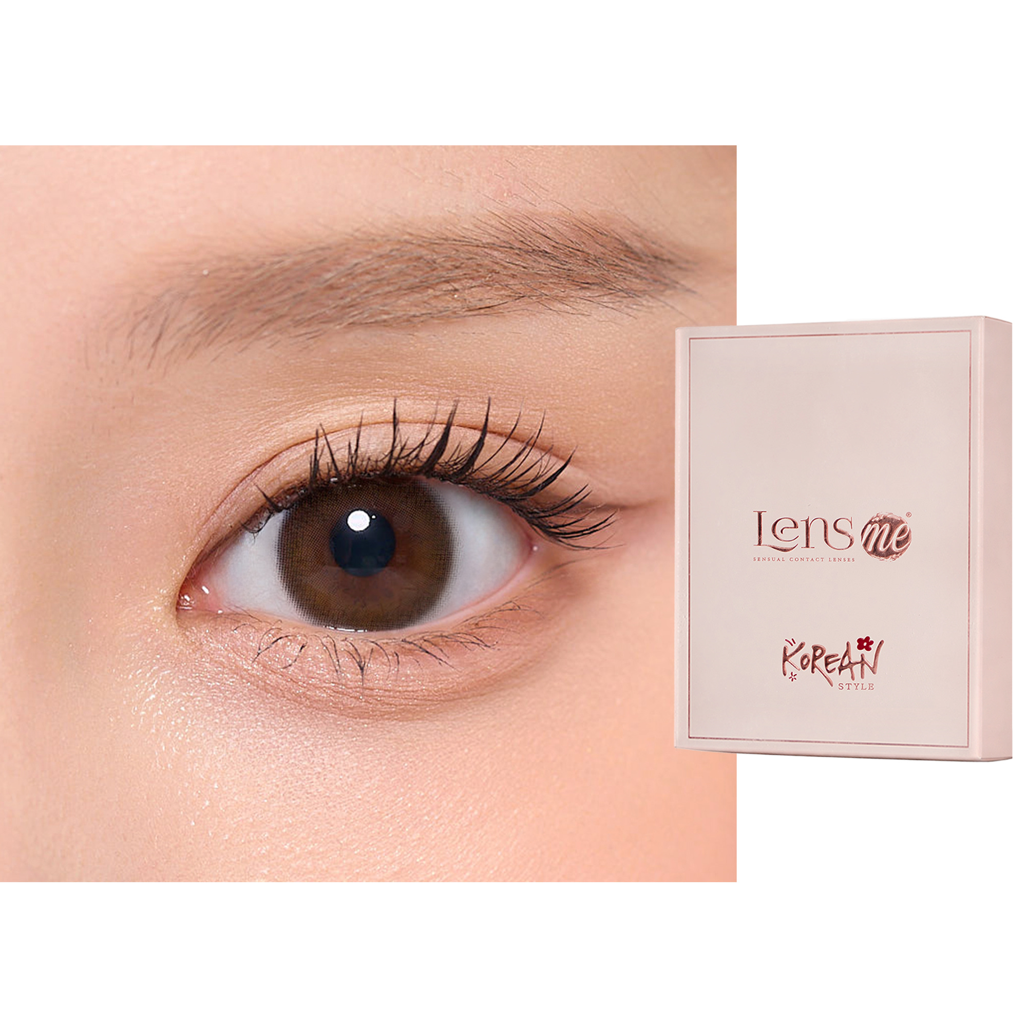 Shop Lensme Korean Style Monthly Colored Contact Lenses - Nova online.