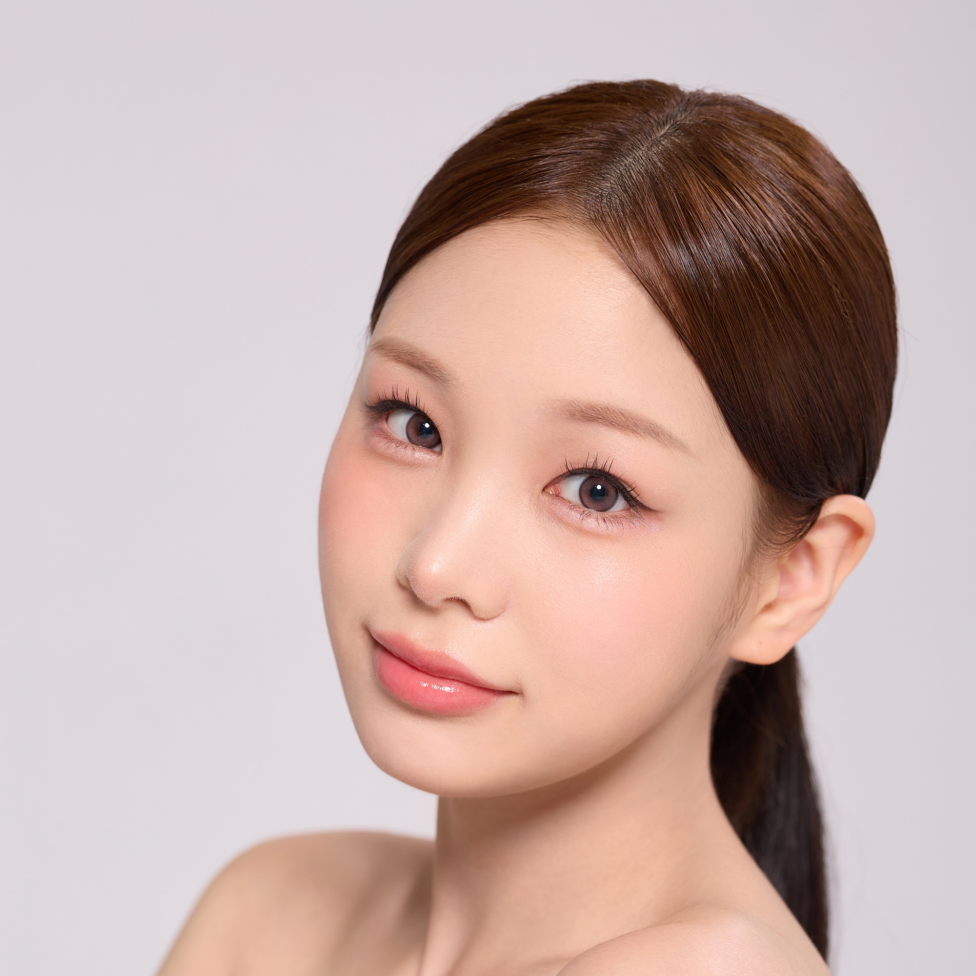 Shop Lensme Korean Style Monthly Colored Contact Lenses - Nude online.