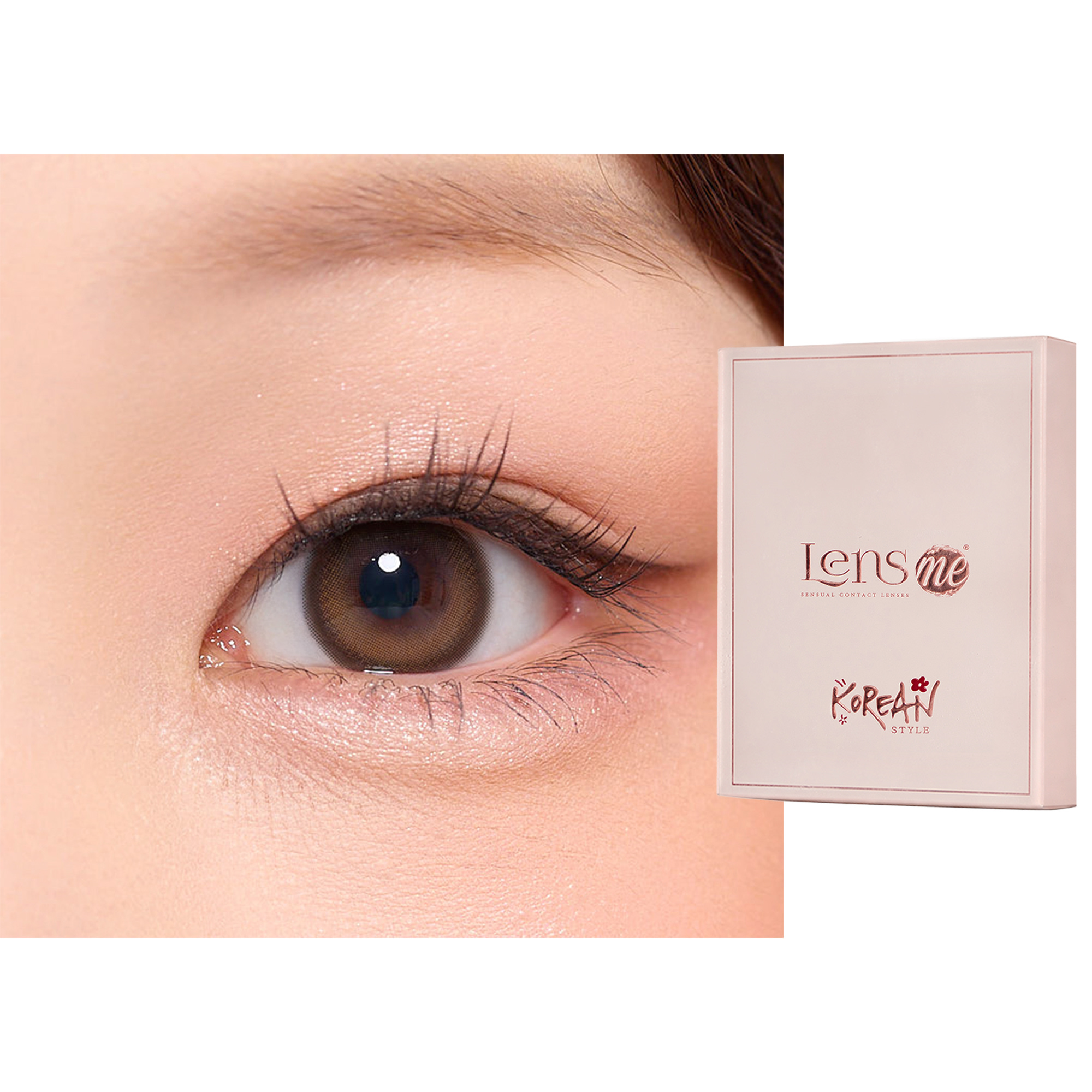Shop Lensme Korean Style Monthly Colored Contact Lenses - Shine online.
