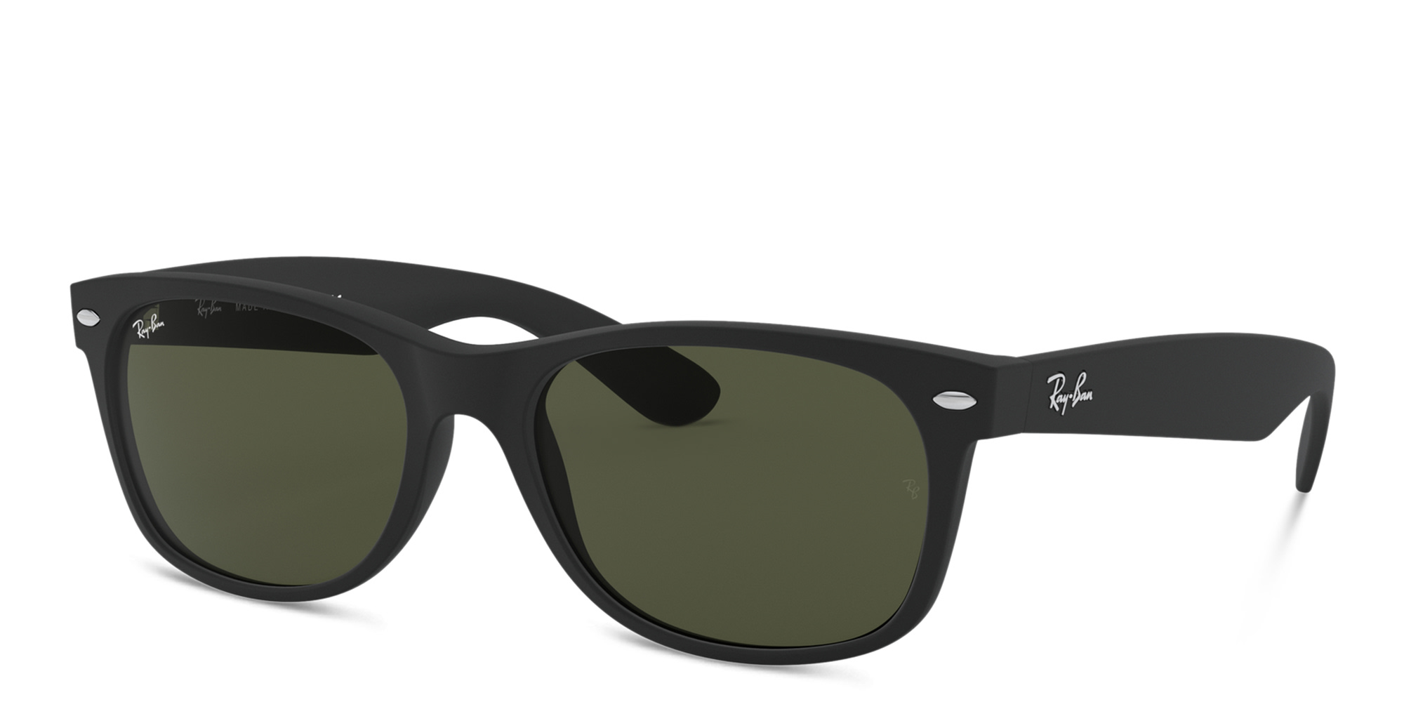 تسوق نظارات شمسية مربّعة للجنسين راي بان بلون أسود مطفي أونلاين.