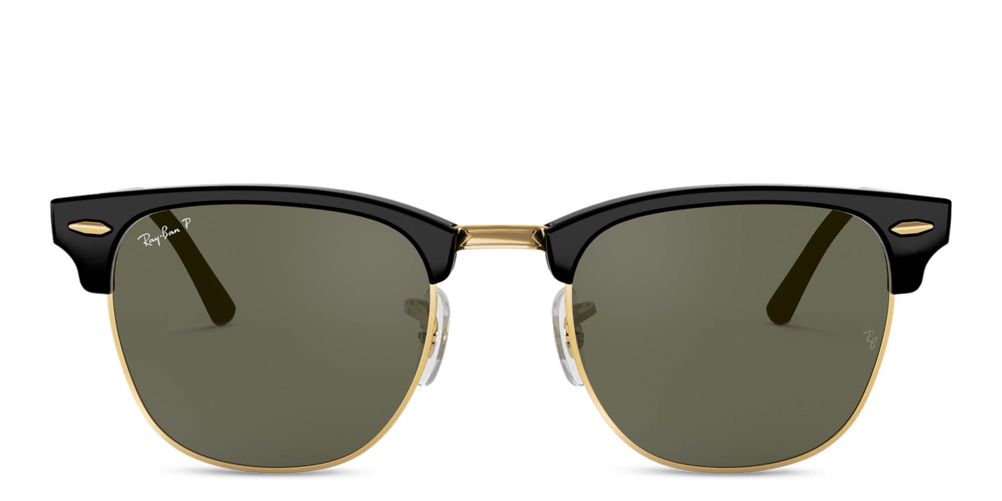 Ray-Ban Unisex Square Sunglasses in Black On Gold – Product Photo 1
