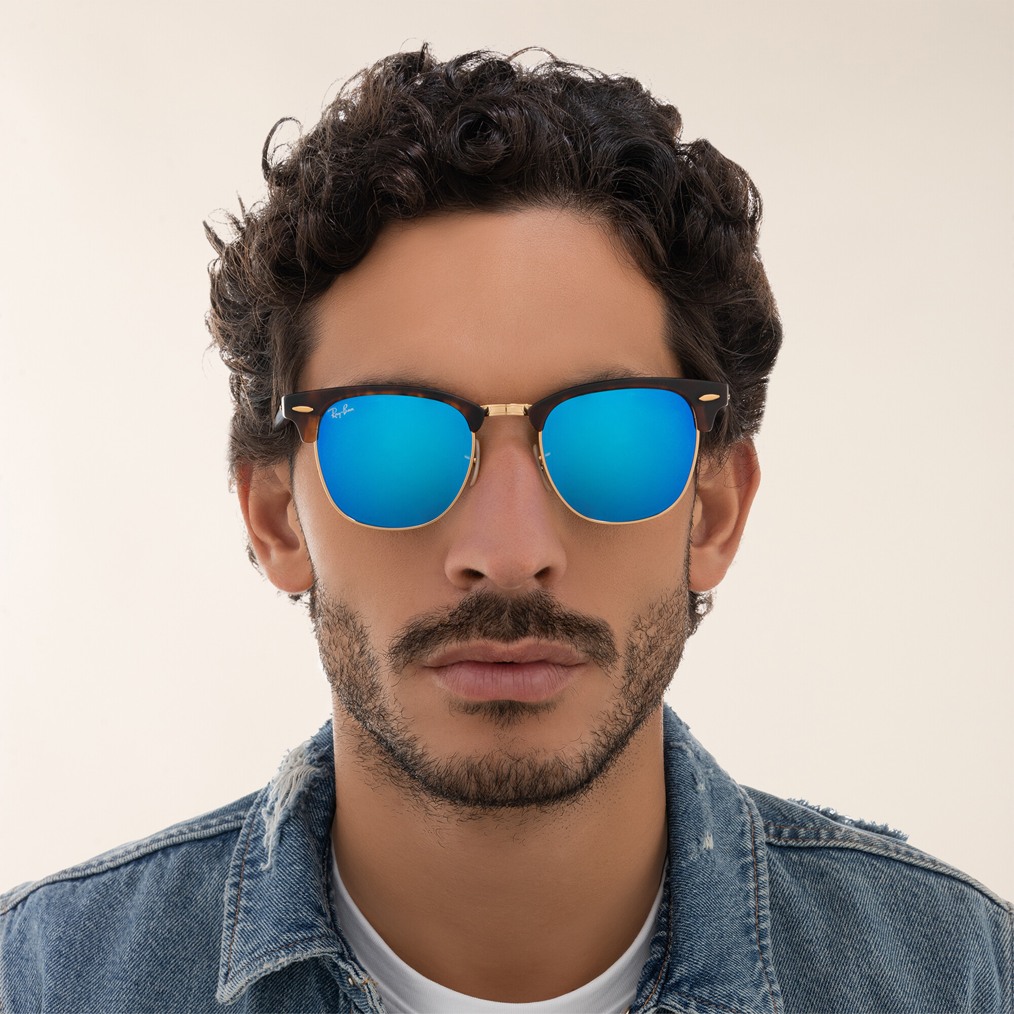 Ray-Ban Clubmaster Square Sunglasses in Havana – Product Photo 5