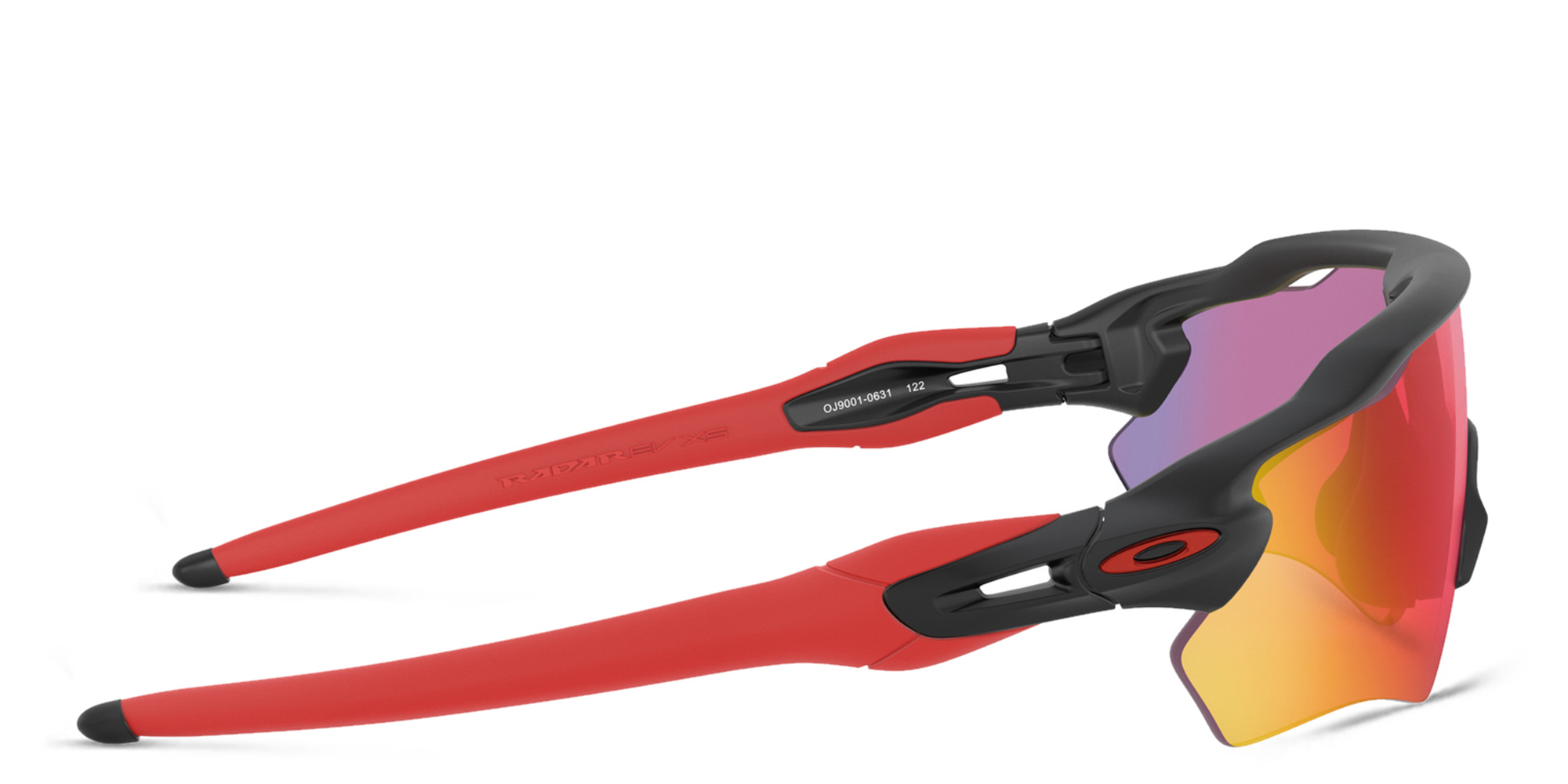 Oakley Kids Radar EV XS Path Half-Rim Mask Sunglasses in Matte Black – Product Photo 3