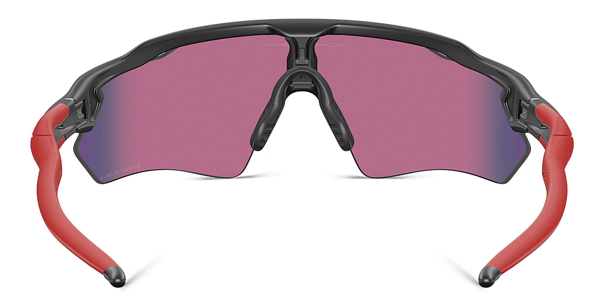 Oakley Kids Radar EV XS Path Half-Rim Mask Sunglasses in Matte Black – Product Photo 4