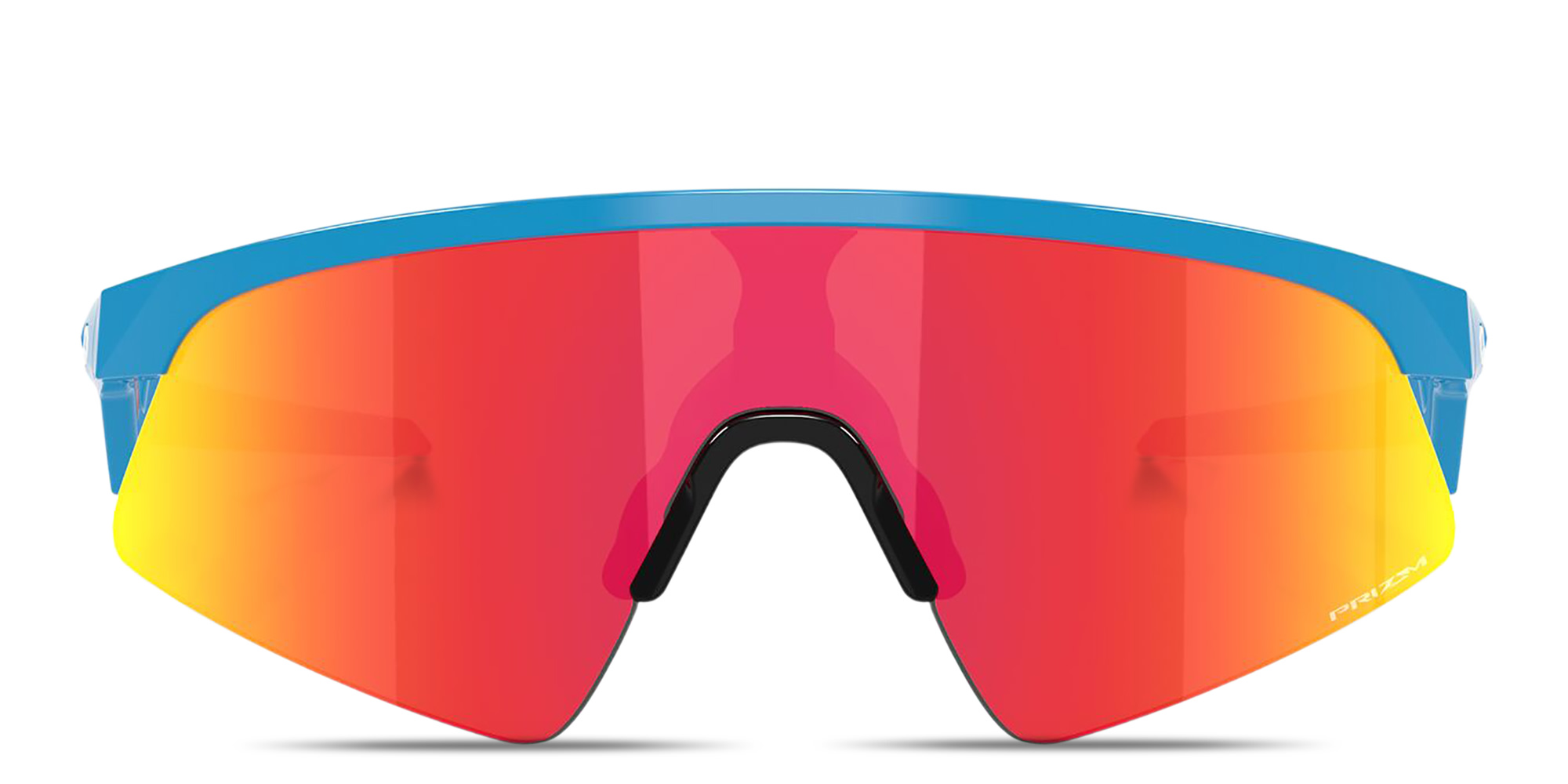 Shop Oakley Resistor Sweep (Youth Fit) Half-Rim Rectangle Sunglasses in Sky Blue online.