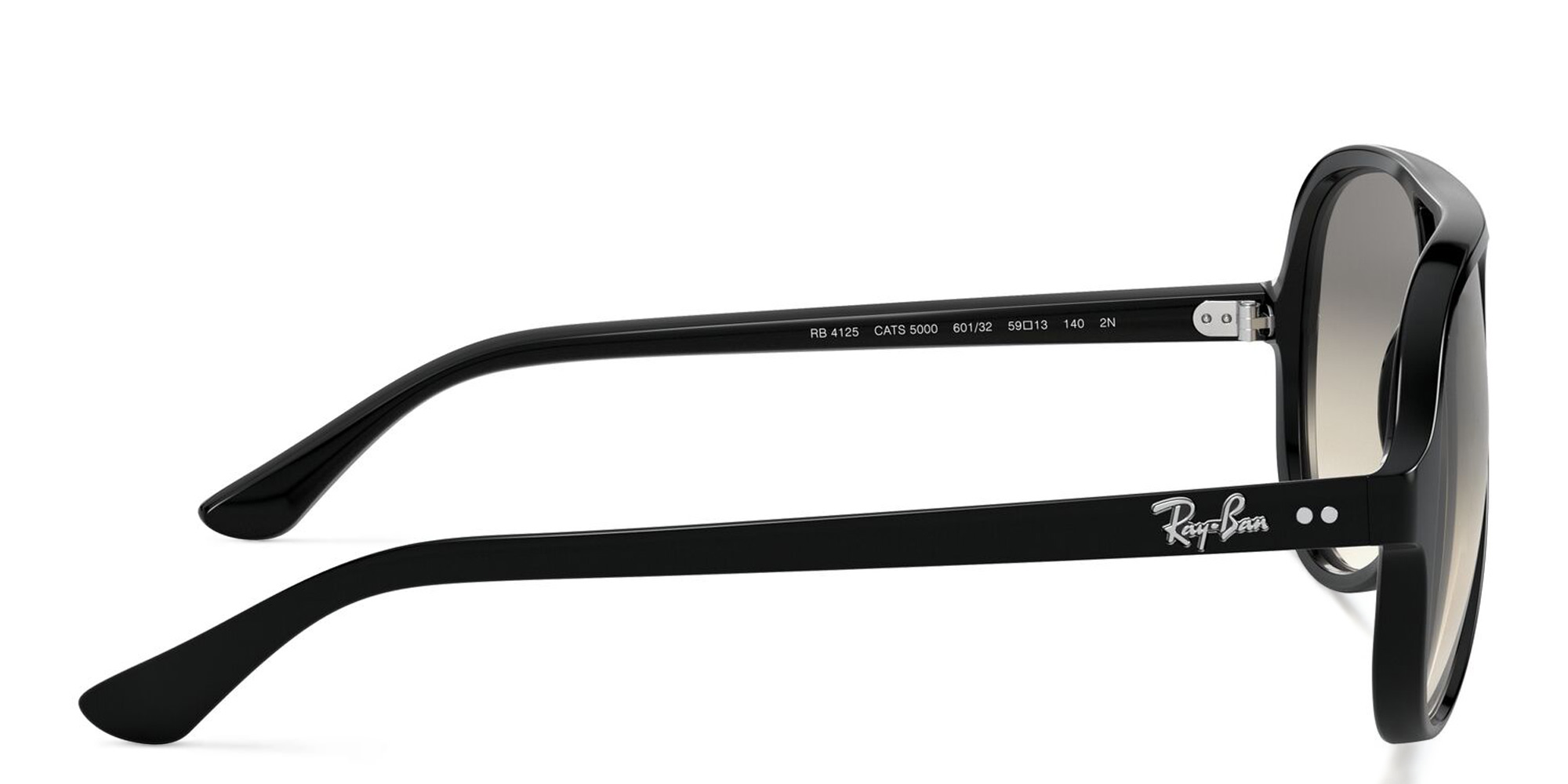 Shop Ray-Ban Cats 5000 Pilot Sunglasses in Black online.