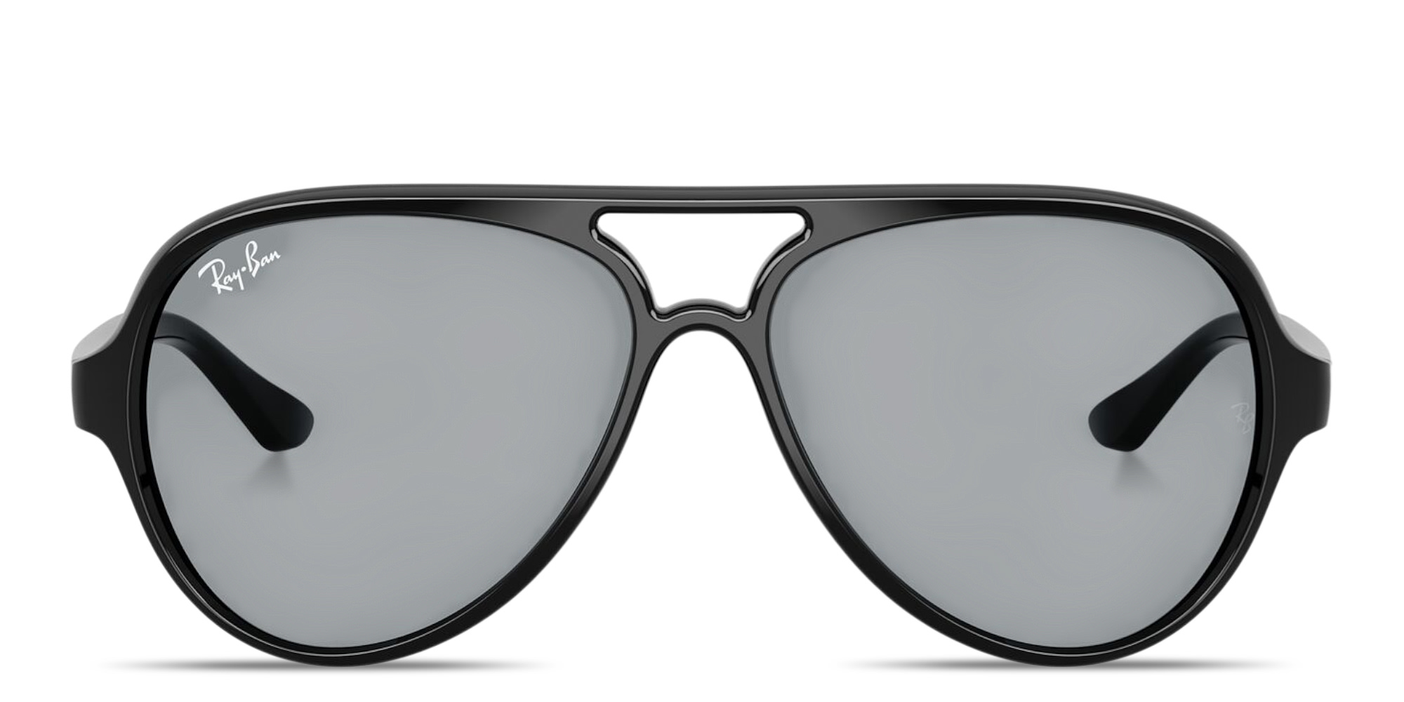 Shop Ray-Ban Cats 5000 Pilot Sunglasses in Black online.