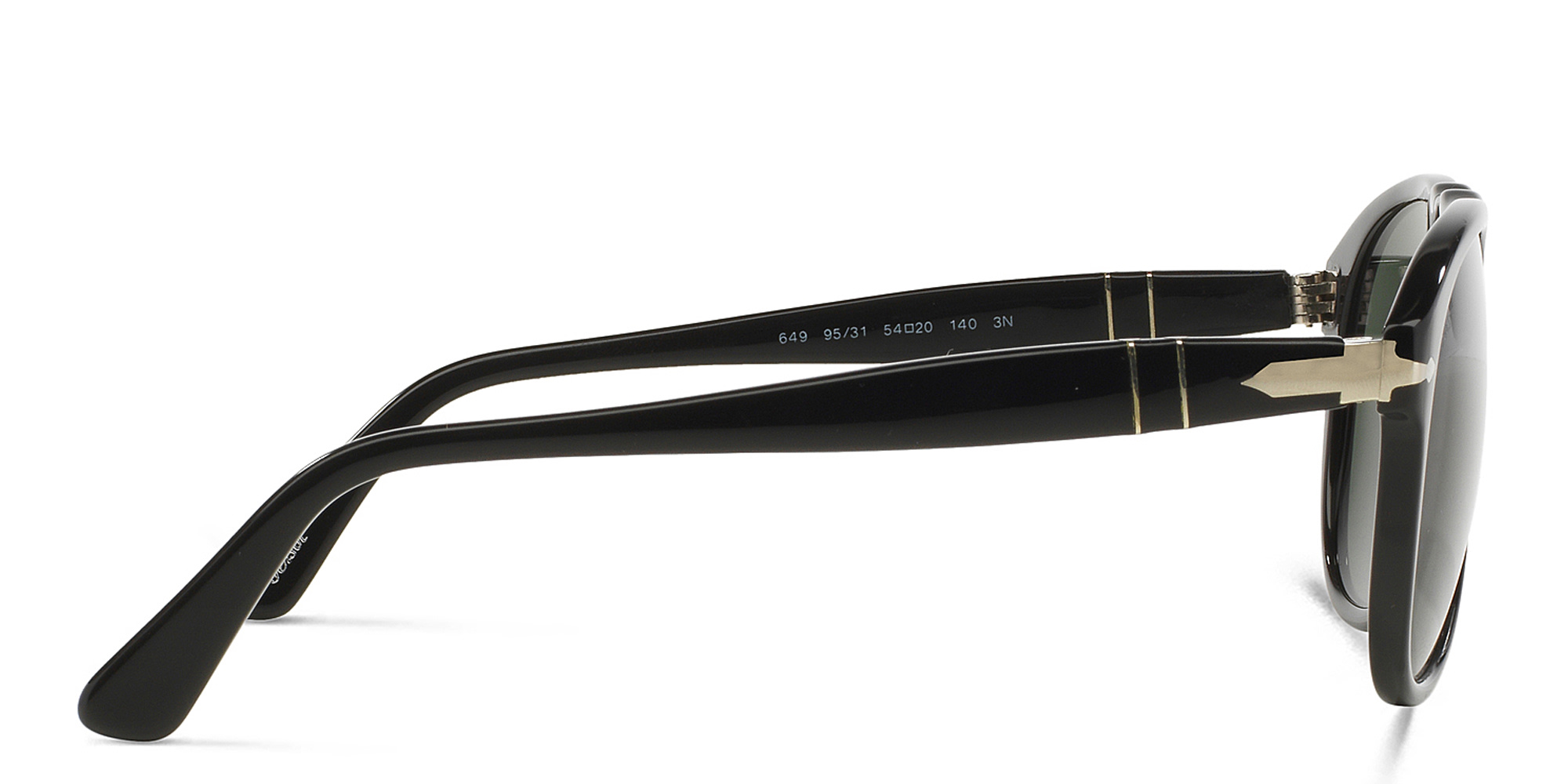 PERSOL Pilot Sunglasses in Black – Product Photo 3