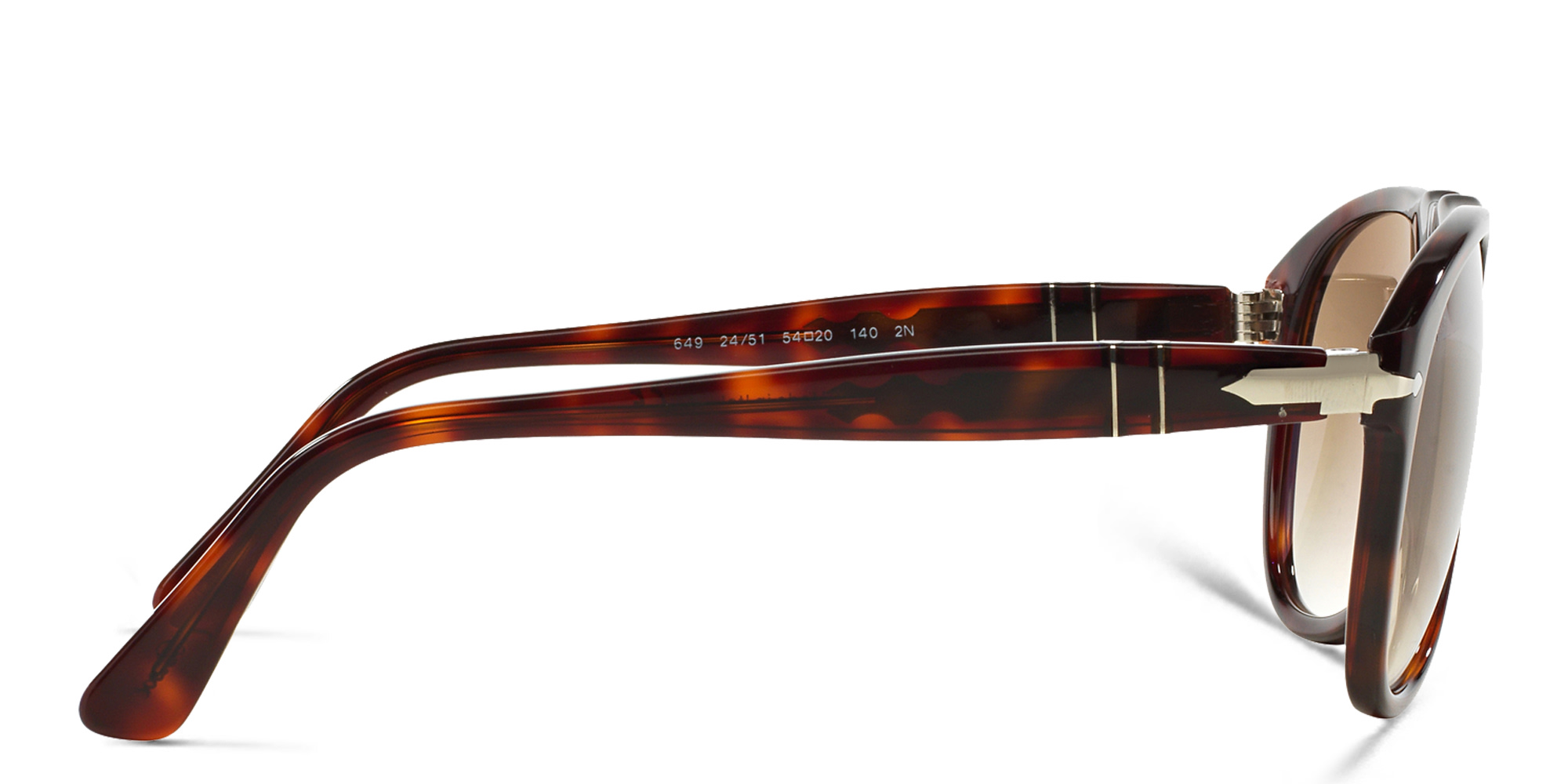 Shop PERSOL Pilot Sunglasses in Havana online.