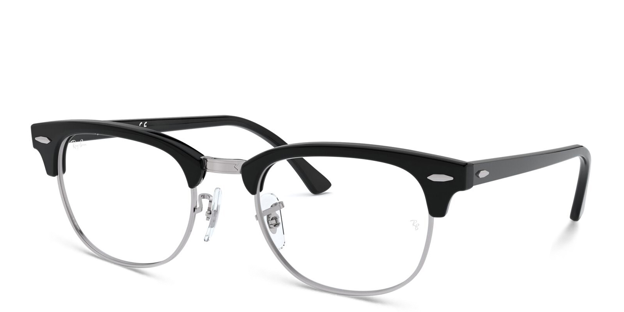 Ray-Ban Clubmaster Unisex Square Eyeglasses in Black – Product Photo 2