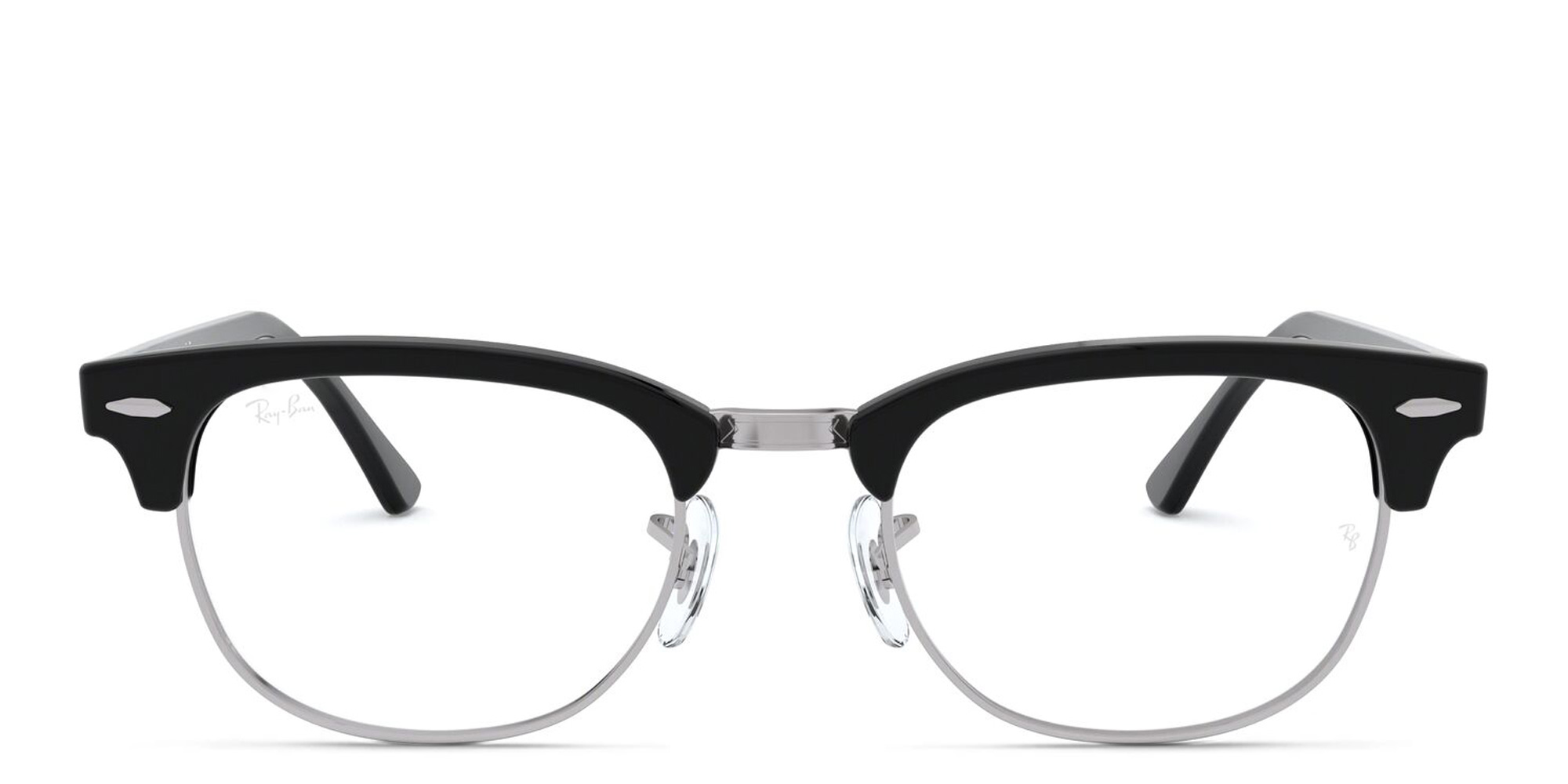 نظارات طبية كلوب ماستر أوبتكس بإطار مربّع من راي بان بلون أسود - صورة المنتج 1