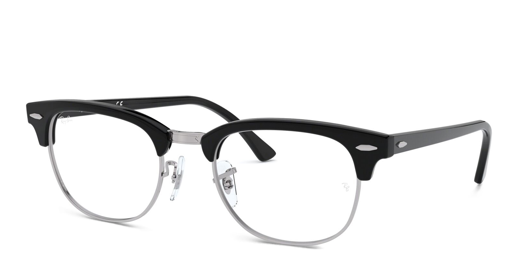 Ray-Ban Clubmaster Optics Square Eyeglasses in Black – Product Photo 2