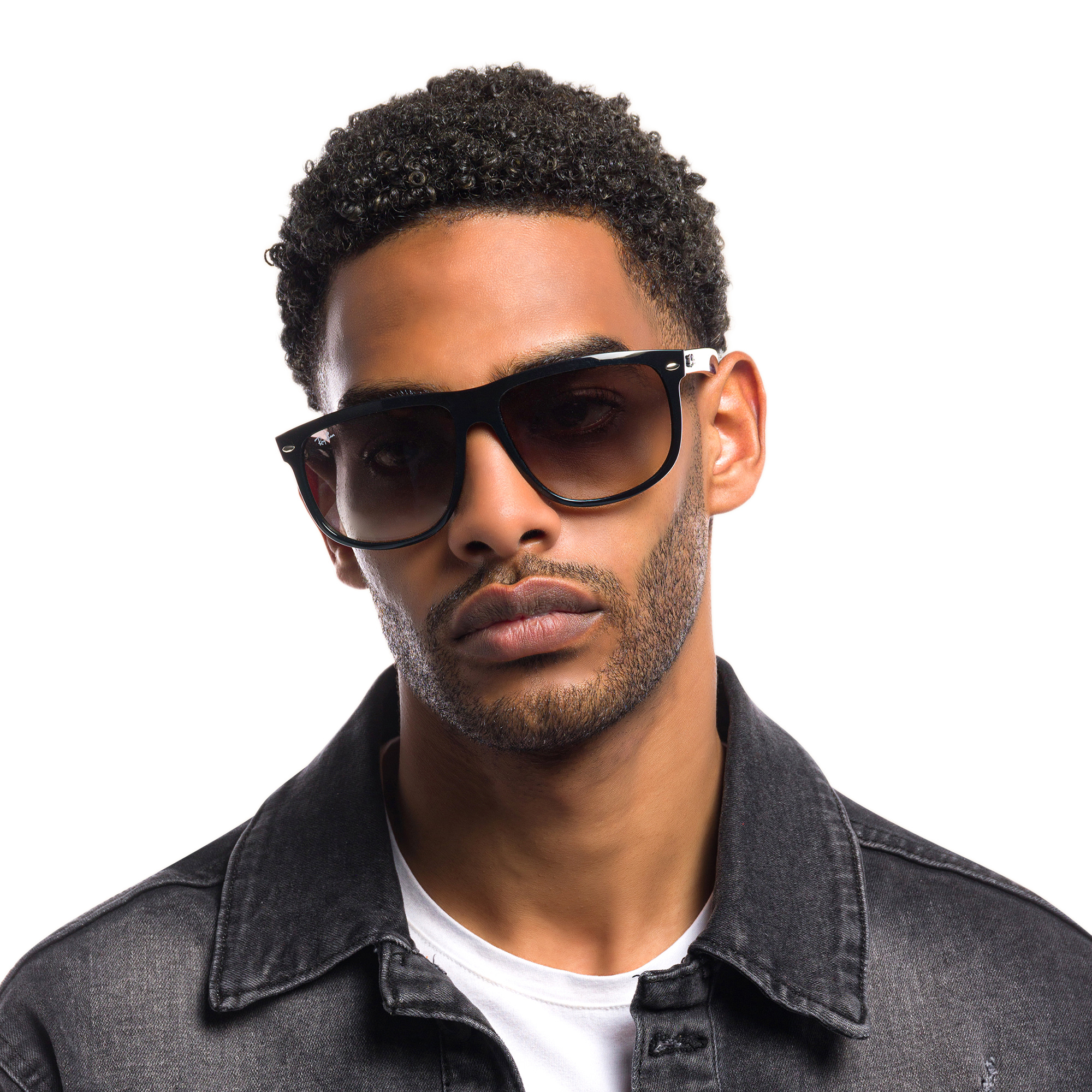 Ray-Ban Boyfriend Square Sunglasses in Black – Product Photo 6