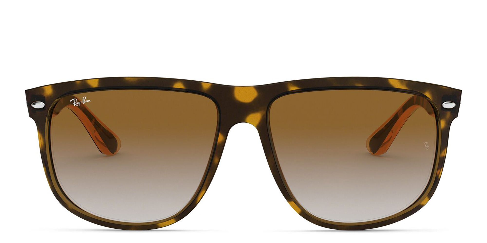 Ray-Ban Boyfriend Square Sunglasses in Light Havana – Product Photo 1