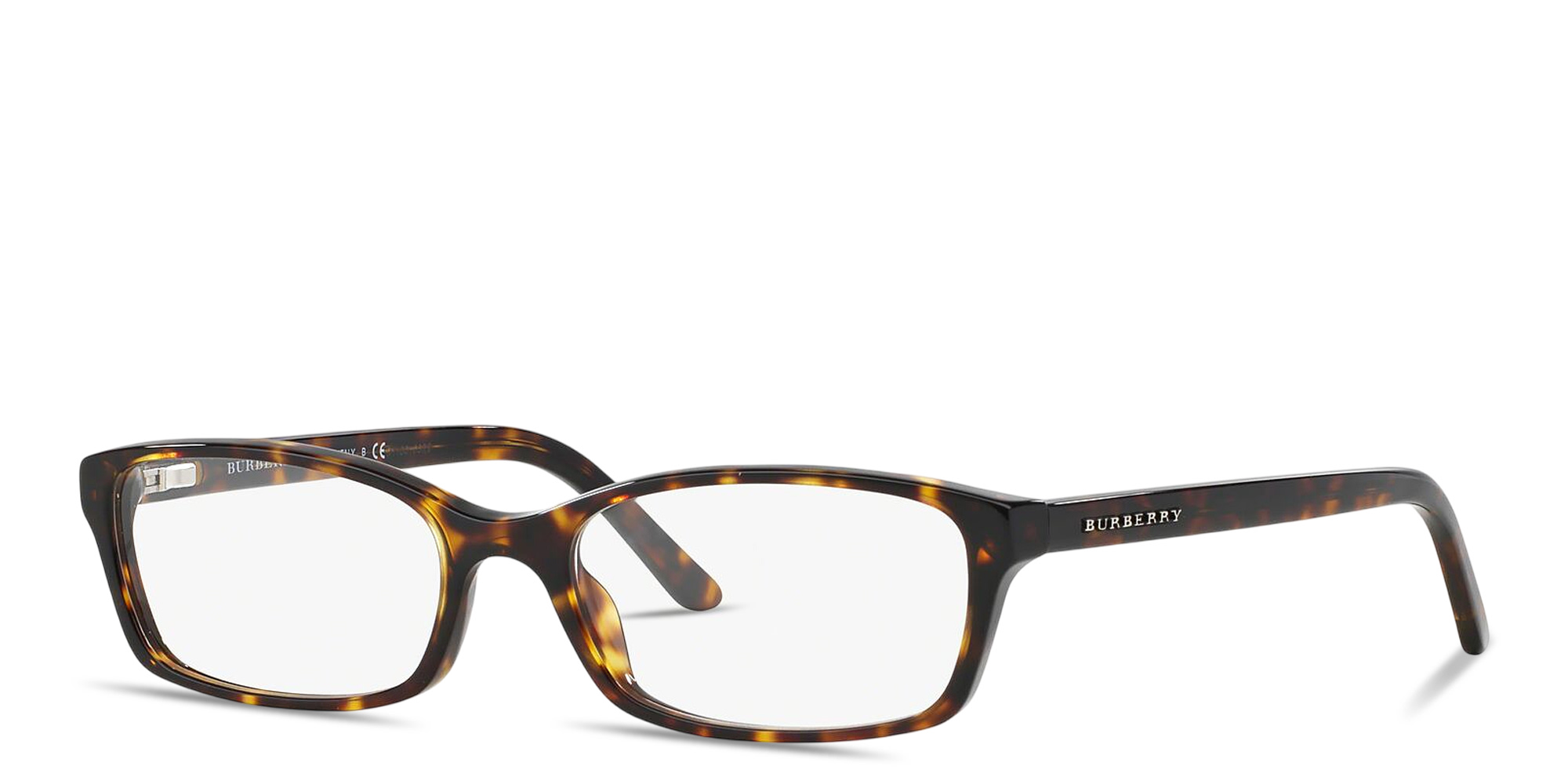 Shop BURBERRY Logo Signature Pillow Eyeglasses in Dark Havana online.