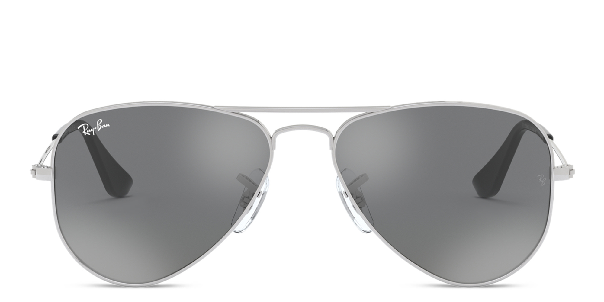 Ray-Ban Junior Kids Pilot Sunglasses in Silver – Product Photo 1