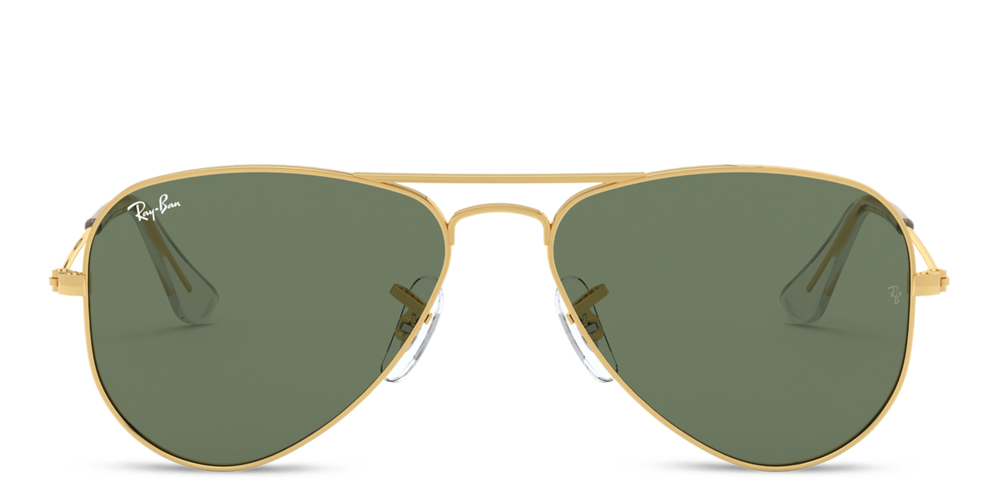 Ray-Ban Junior Kids Aviator Sunglasses in Metal in Gold – Product Photo 1