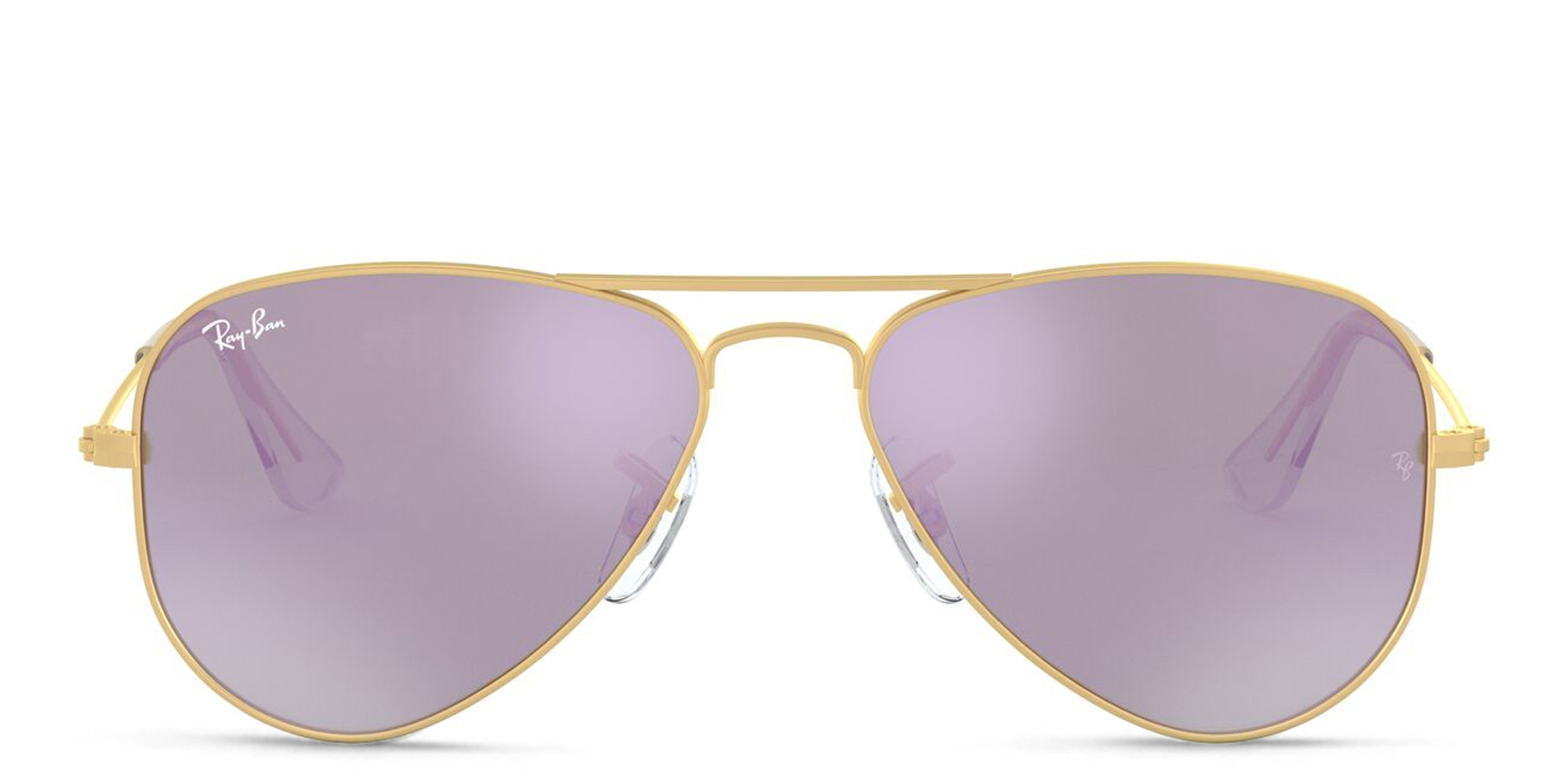 Ray-Ban Junior Kids Pilot Sunglasses in Metal in Gold – Product Photo 1