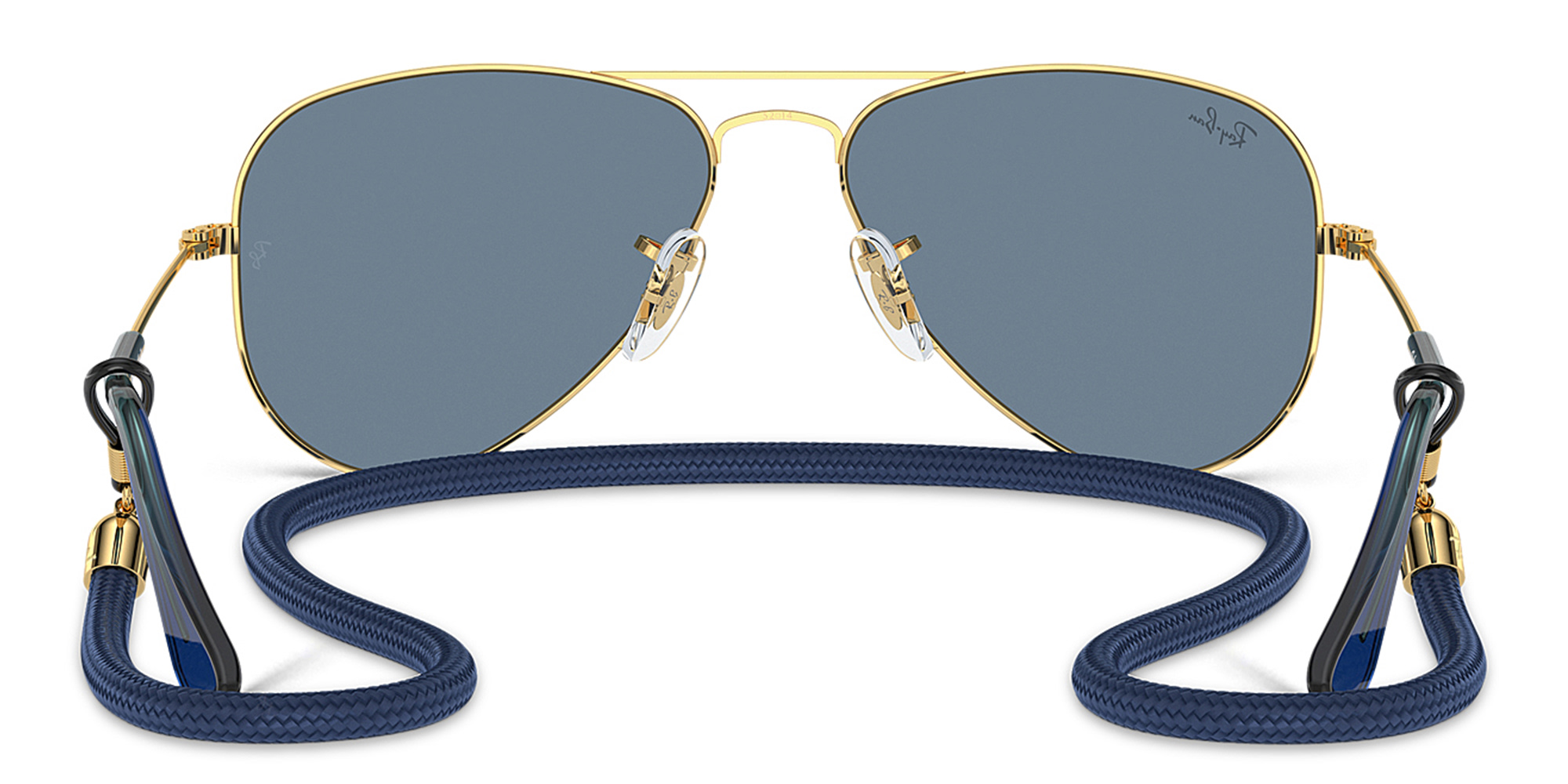 Ray-Ban Junior Kids Pilot Sunglasses in Gold – Product Photo 4